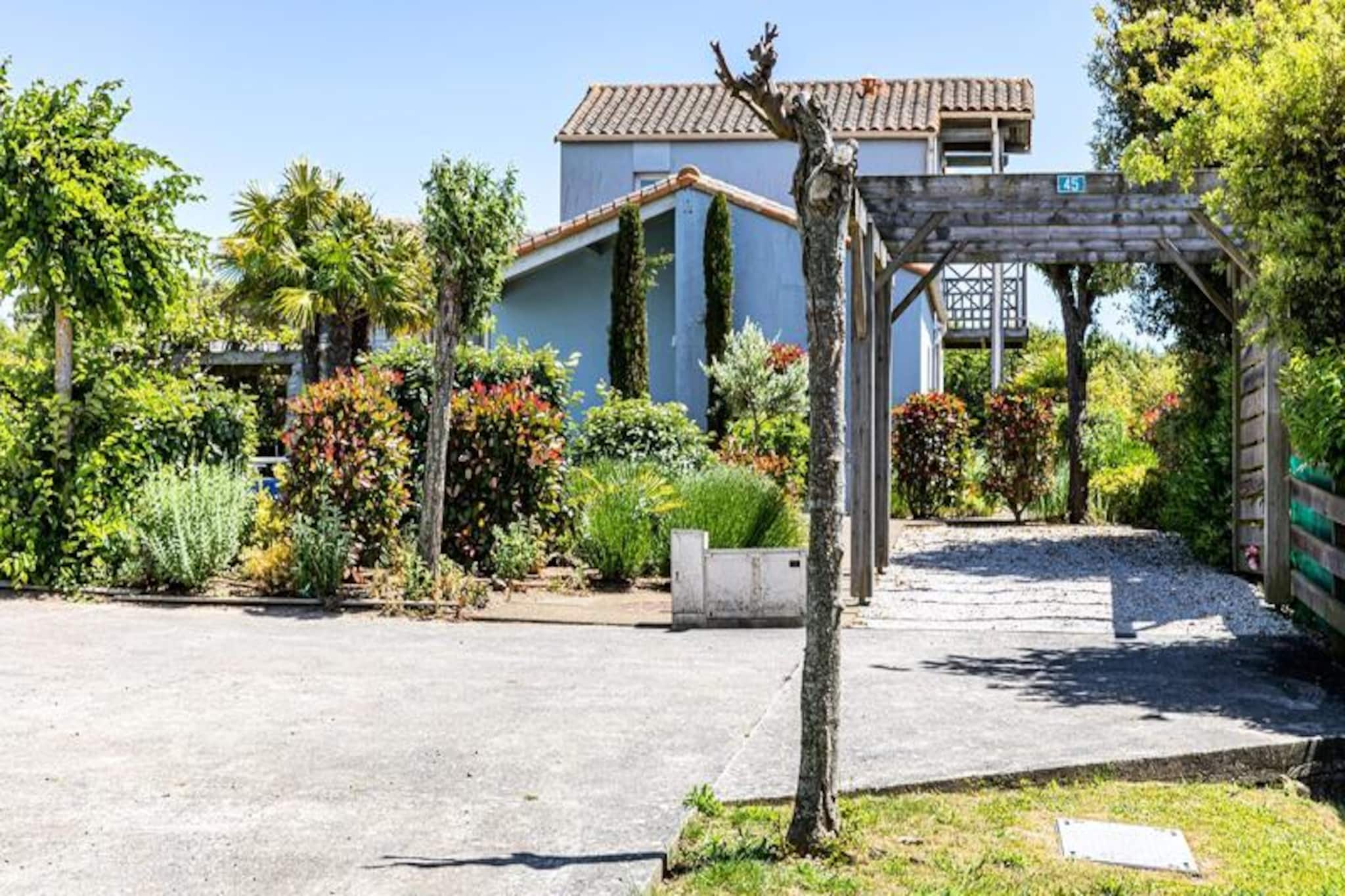 Discover a corner of paradise at Oasis les Jardins, an idyllic holiday residence nestled just 800 meters from the magnificent Atlantic coast and 2.5 km from the first sandy beach, Plage de Tanchet. Just 5 km from the bustling center of Les Sables d'Olonne, this oasis of tranquility offers you the perfect escape from the hustle and bustle of everyday life.
Imagine yourself in one of the 162 luxury villas, spacious and independent, scattered across a lush 13.5 hectare estate. Surrounded by lush greenery, this area invites you to recharge your batteries in a preserved natural environment.
For sports and leisure enthusiasts, Oasis les Jardins offers a range of activities for all tastes. Challenge your friends on the tennis courts or table tennis or relax by a heated swimming pool.
Also savor an exceptional culinary experience in the on-site gourmet restaurant, where a talented chef will delight you with refined dishes prepared with quality local produce.
Please note: mandatory fees must be paid on site on the day of arrival.
End of stay cleaning: €140 for the Acacia type // €150 for the Sophora type // €160 for the Sequoia type
The linen kit including bed linen + beds made on arrival + bathroom linen + kitchen towels: €27/person
Furnished living room
Equipped kitchen
3 bedrooms with double bed or single beds
Shower room, WC
Terrace
Please note: mandatory fees must be paid on site on the day of arrival.
End of stay cleaning: €140 for the Acacia type.
The linen kit including bed linen + beds made on arrival + bathroom linen + kitchen towels: €27/person.
Wifi access - Free Internet in the villas
Pets allowed - 15€ per day per animal
Deposit (additional) - 500
Final cleaning fee - obligatory: 140€ for the Acacia type / 160€ for the Sophora type / 160€ for the Sequoia type
Linen kit - obligatory: bed linen + beds made on arrival + bathroom towels + kitchen towels: €27/person
Baby bed - 6€ per bed per day
Heated swimming pool - each villa has its own swimming pool. The swimming pools are heated until 09/28 and are closed after this date.
Tourist tax (additional charge) - to be paid on site according to the current rate
End of stay cleaning - obligatory: €140
Heated swimming pool - included from 04/27 to 09/30 (depending on weather conditions)