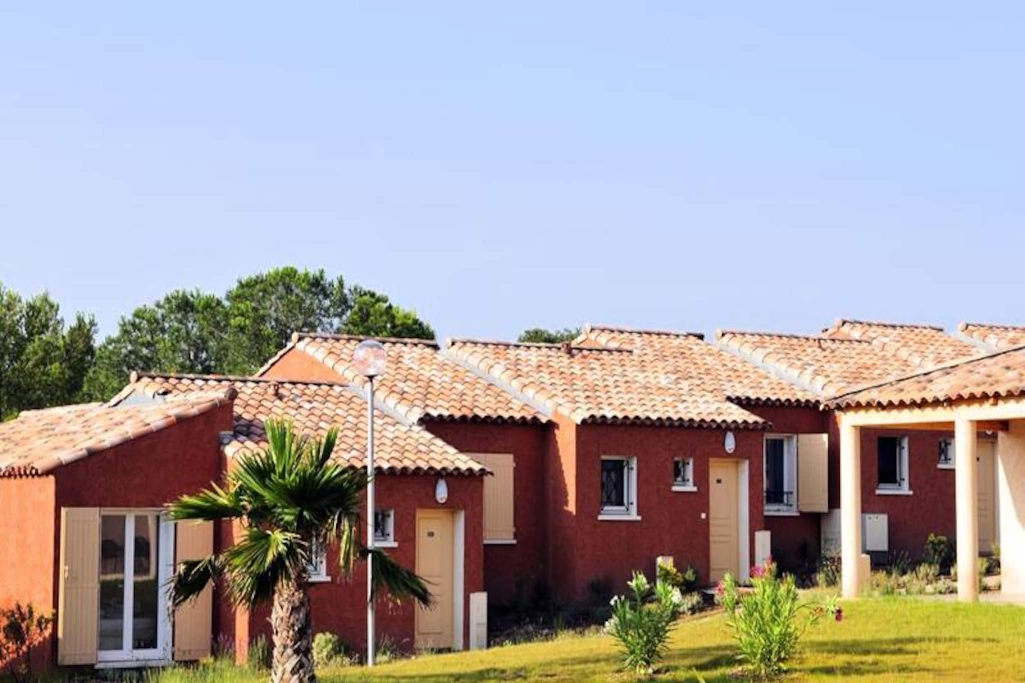 Located in Roquebrune-sur-Argens, between sea and forest, 15km from the beaches of Fréjus and St Raphaël, the Résidence Goélia Le Village Azur *** welcomes you for an unforgettable stay in the Var. The village includes 15 blocks made up of 72 semi-detached or independent houses.



On site, you can enjoy the heated outdoor swimming pool, its children's pool and the solarium with deckchairs. You will be able to enjoy the various facilities and leisure activities offered by this residence: fitness area, mini-golf, table tennis and pétanque court.



For your moments of relaxation, the residence has a hot tub and a sauna.



Leisure activities nearby:

You can enjoy the many activities to do in the surrounding area such as hiking, tennis, golf, water skiing, jet skiing, sailing, horse riding and many others.
2-room apartment for 4 people with terrace:



Living room with convertible sofa bed for 2 people

Equipped kitchen

Bedroom with 2 single beds

Bathroom with shower and WC

Terrace



Please note: this accommodation is accessible to disabled people with a double bed instead of 2 single beds. On request and with confirmation of residence
Wifi access - free at reception (during opening hours), in your accommodation 6&euro;/day, 12&euro;/3 days, 22&euro; / week / 35&euro; 2 weeks / 33&euro; family offer 1 week (3 devices) / 42&euro; 2-week family offer - Preferably mentioned when booking because not all accommodation is equipped
Pets allowed - 10.50€/night, 49€/week, 98€/week for 3 to 4 weeks, to be paid on site. 1 animal/accommodation, to be reported when booking. 1st and 2nd category dogs prohibited. Anti-rabies certificate required. Animals must be kept on a leash.
Hot tubs - price and payment on site
Deposit (additional) - 250
Final cleaning fee - (excluding kitchen area) of 60&euro; at 89&euro; depending on the type of accommodation
Baby Kit - (bed, chair or bath) €5/stay, subject to availability, to be specified when booking
Bed linen - €12.50/bed, to be specified when booking and paid on site
Bathroom linen - 10€/kit/week, to be specified when booking and paid on site
Breakfast - €8/adult, €6/child
Swimming pool - outdoor with children's pool and solarium (from 05/11 to 09/28 depending on weather conditions)
Sauna - price and payment on site
Tourist tax (additional charge) - to be paid on site, according to the rates in force
Television - included
