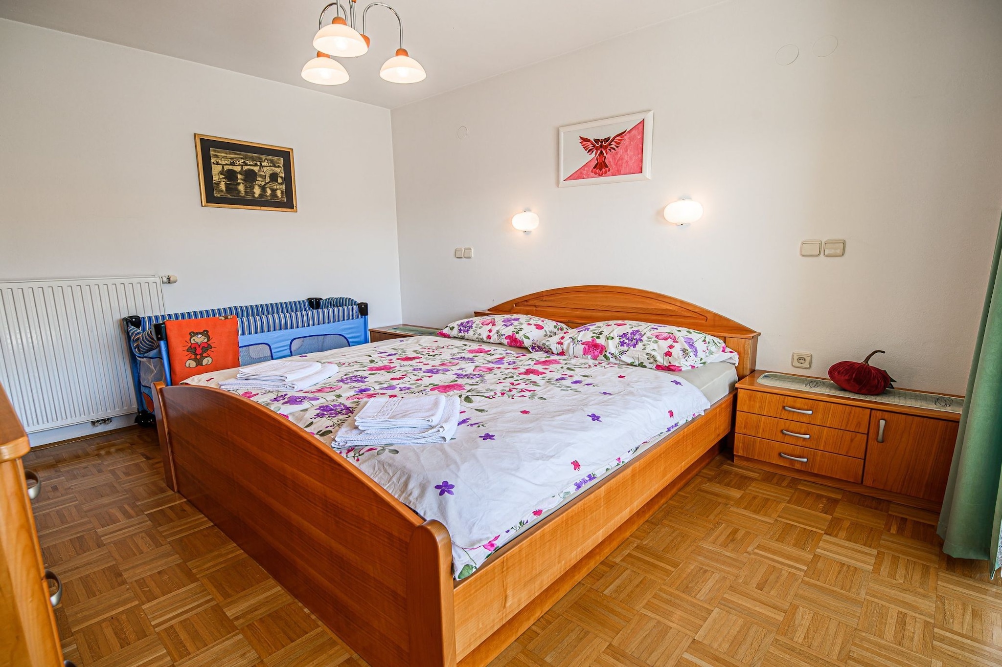 Sunny and Spacious Apartments with Terrace near Water Park - One Bedroom Apartment with Terrace-Slaapkamer