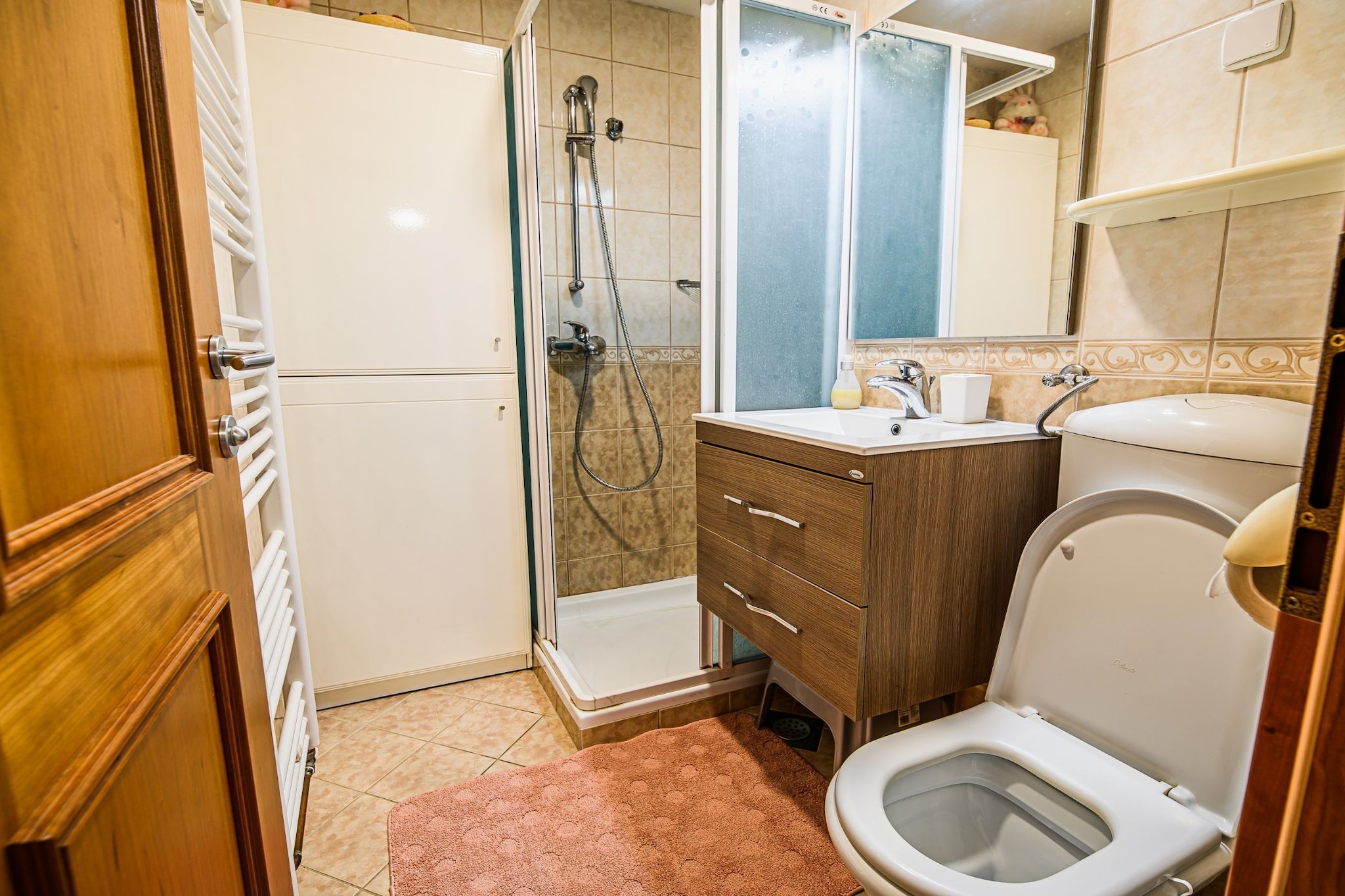 Sunny and Spacious Apartments with Terrace near Water Park - Three Bedroom Apartment with Terrace-Badkamer