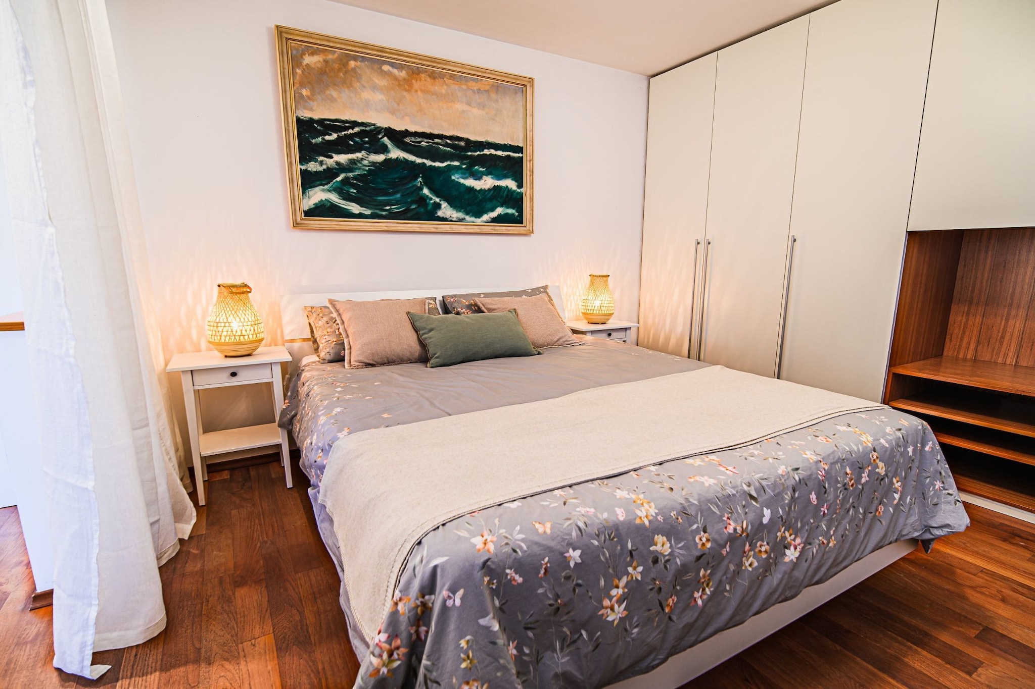 Elegant and Scenic Peaceful Apartments Portoroz - Studio Apartment with Terrace-Slaapkamer