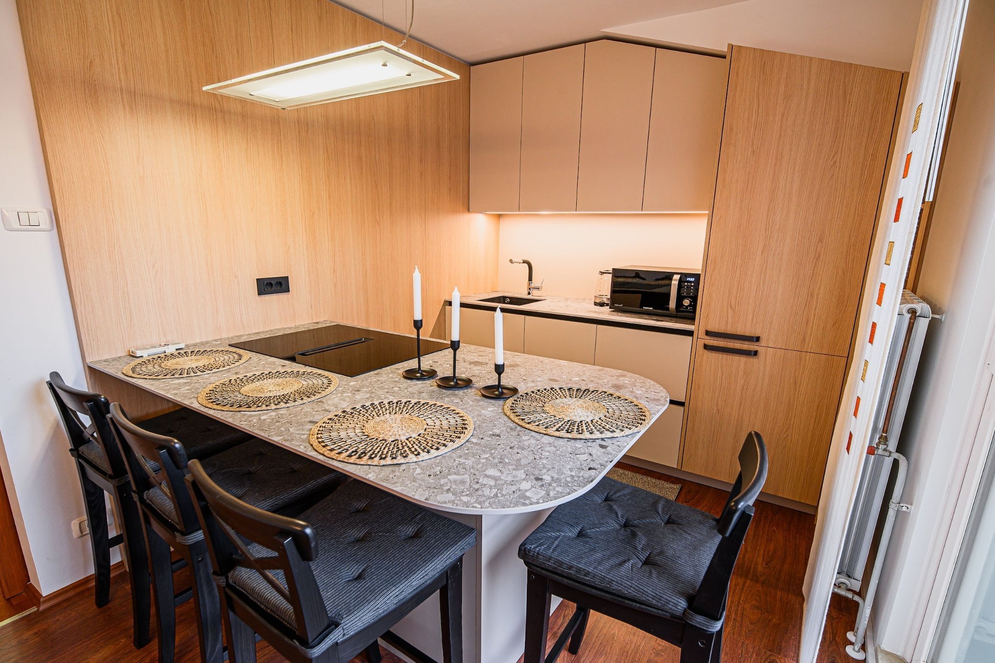Elegant and Scenic Peaceful Apartments Portoroz - One Bedroom Apartment with Terrace-Keuken
