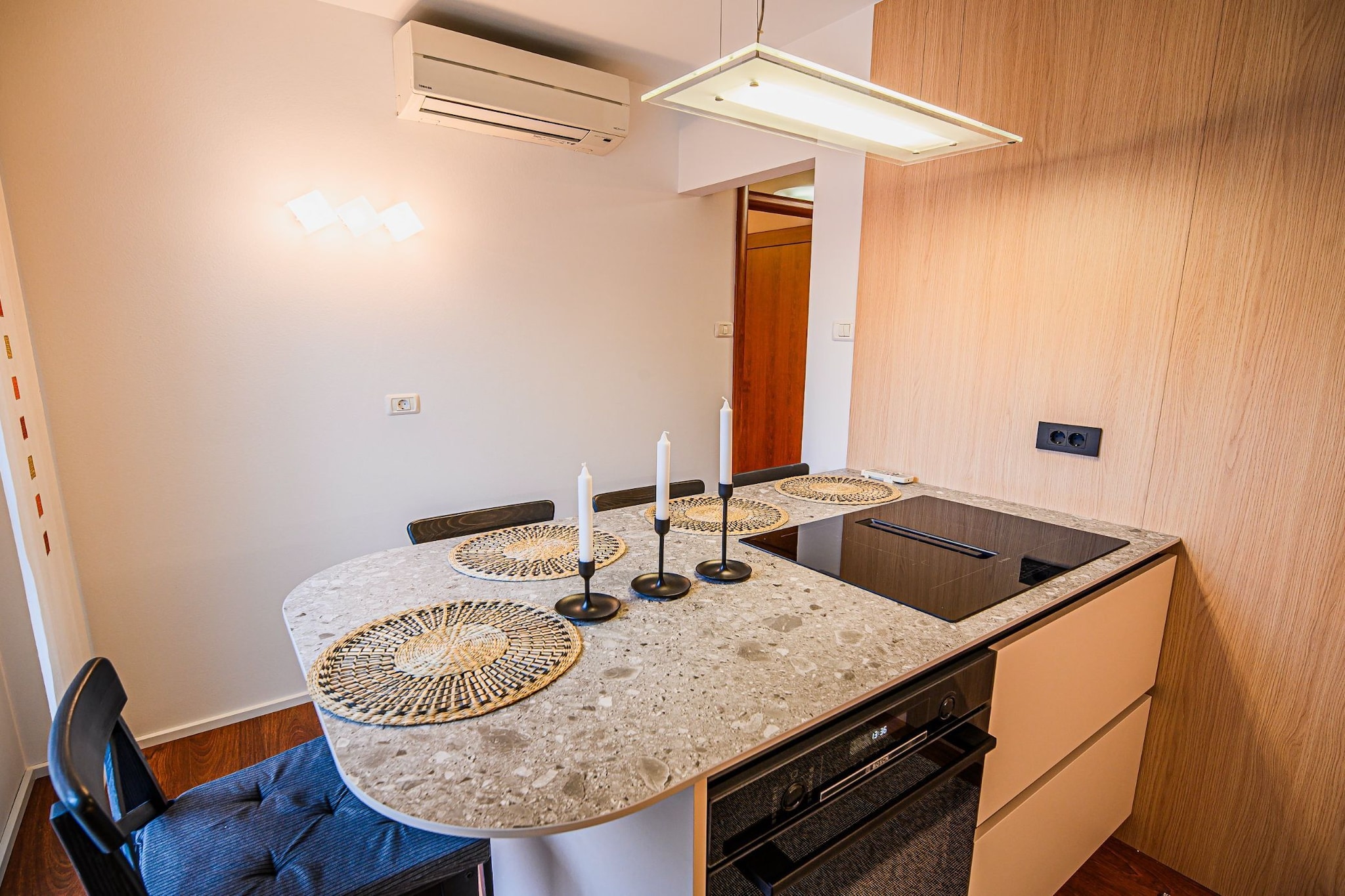 Elegant and Scenic Peaceful Apartments Portoroz - One Bedroom Apartment with Terrace-Keuken