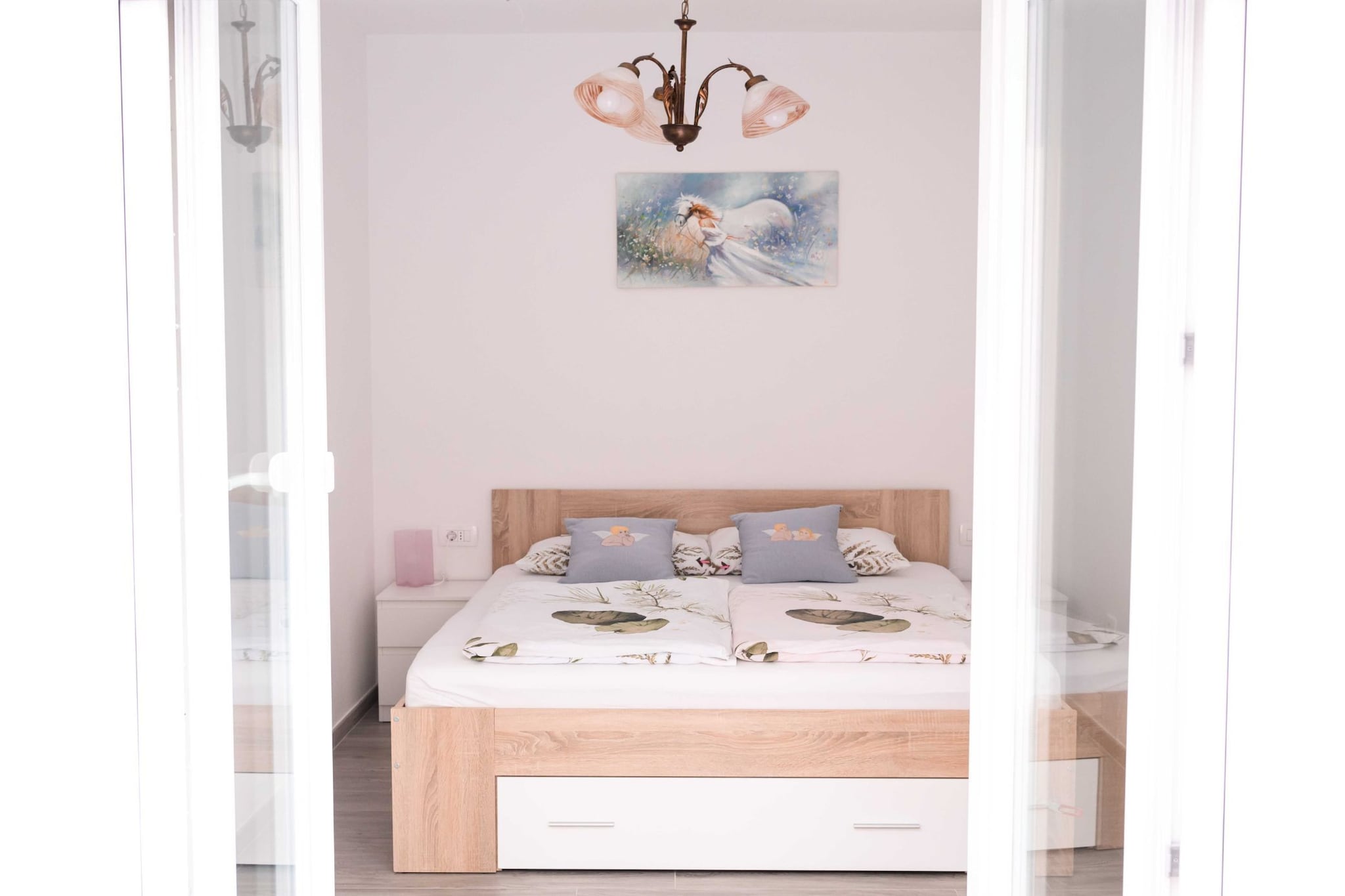Izola Spacious Apartment with Terrace and Patio - Three Bedroom Apartment with Terrace-Slaapkamer