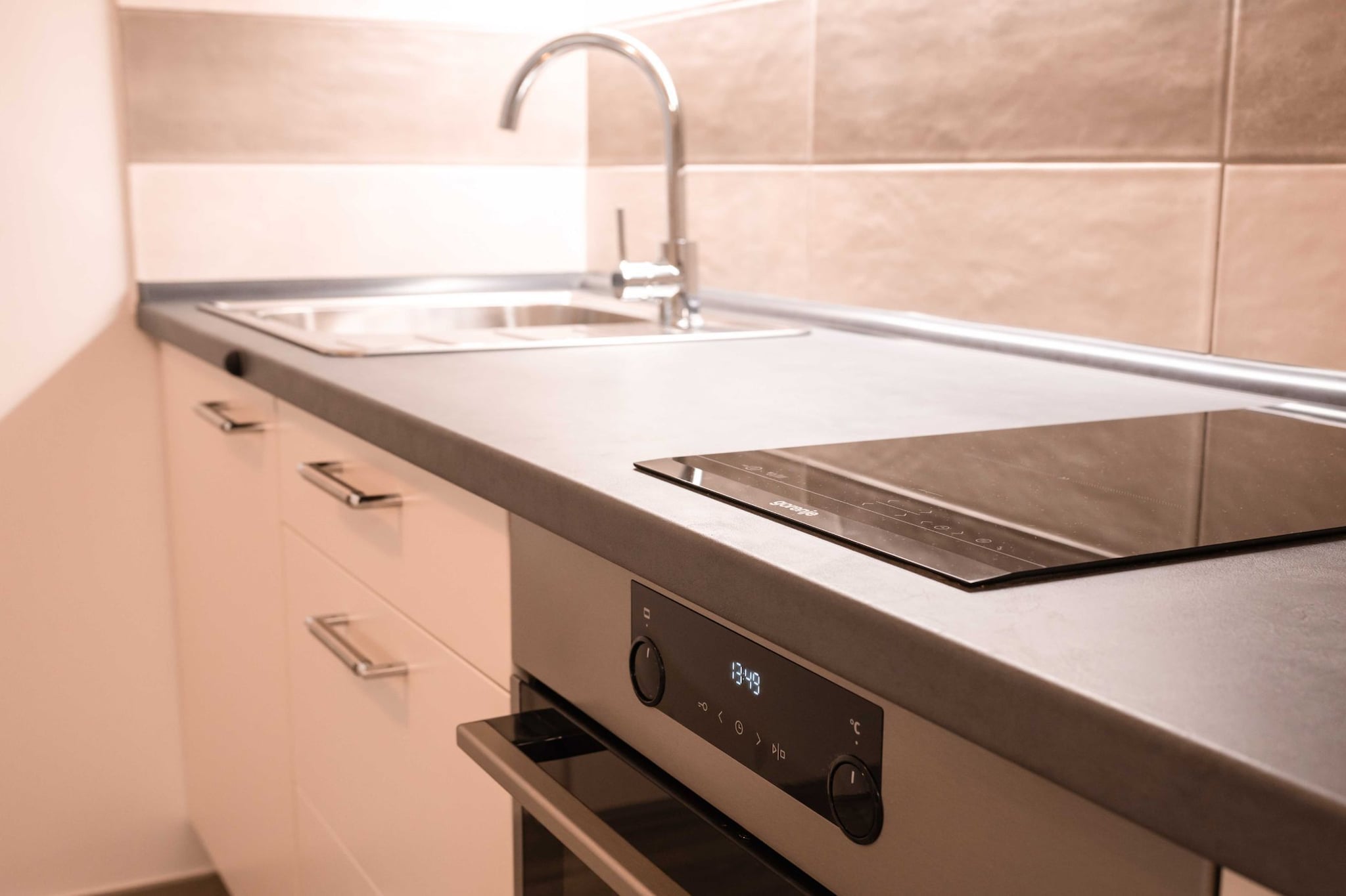 Izola Spacious Apartment with Terrace and Patio - Three Bedroom Apartment with Terrace-Keuken