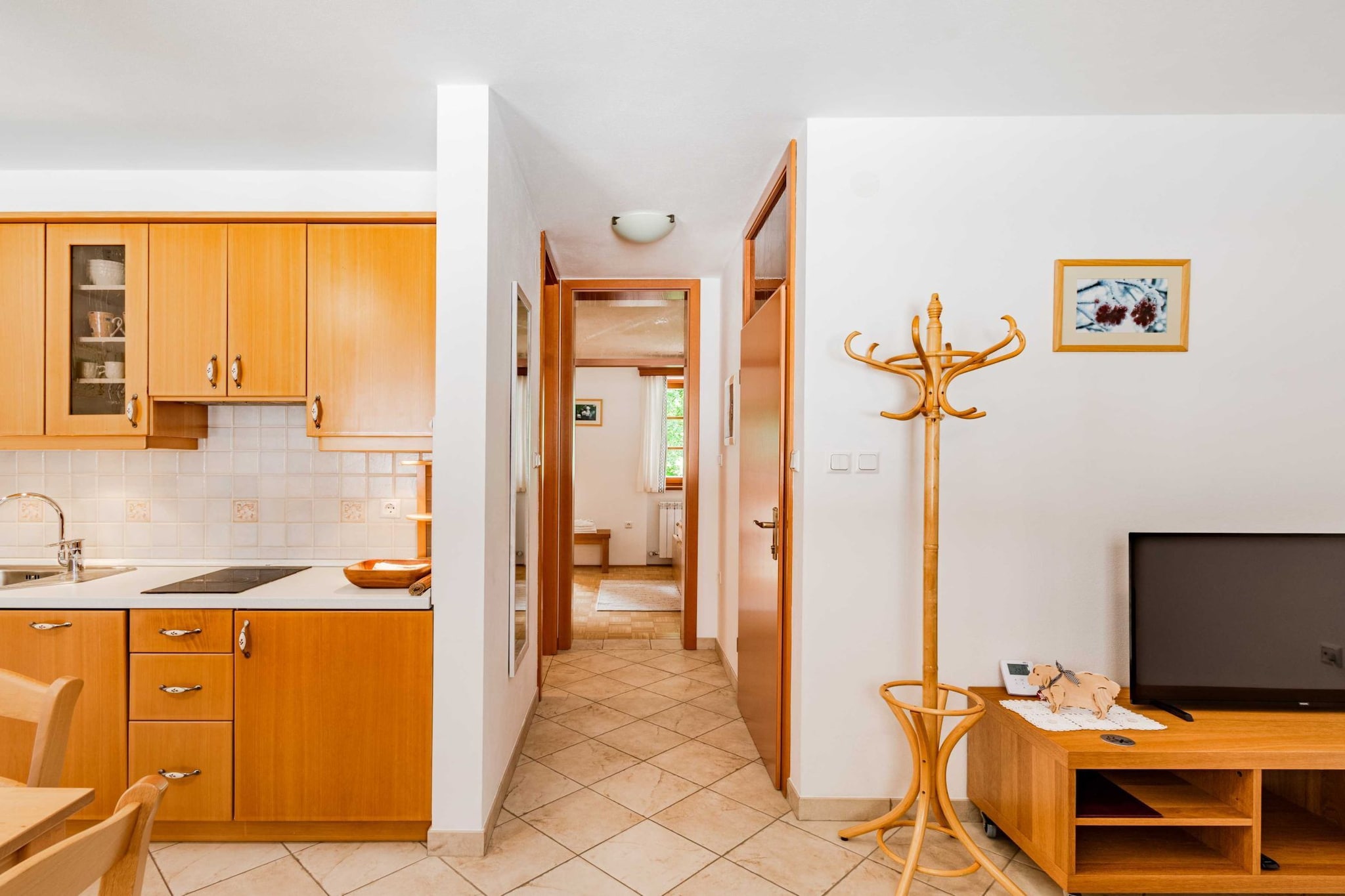 Log pod Mangartom Amazing Apartment with Balcony - One Bedroom Apartment with Balcony-Cuisine
