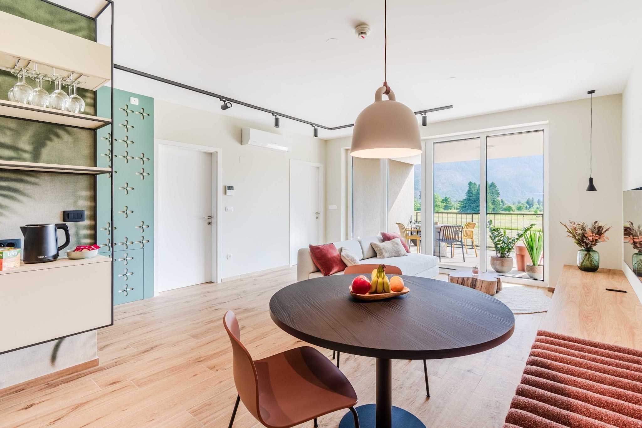 Bovec Chic Apartment with Sauna - One Bedroom Apartment with Balcony-Cuisine