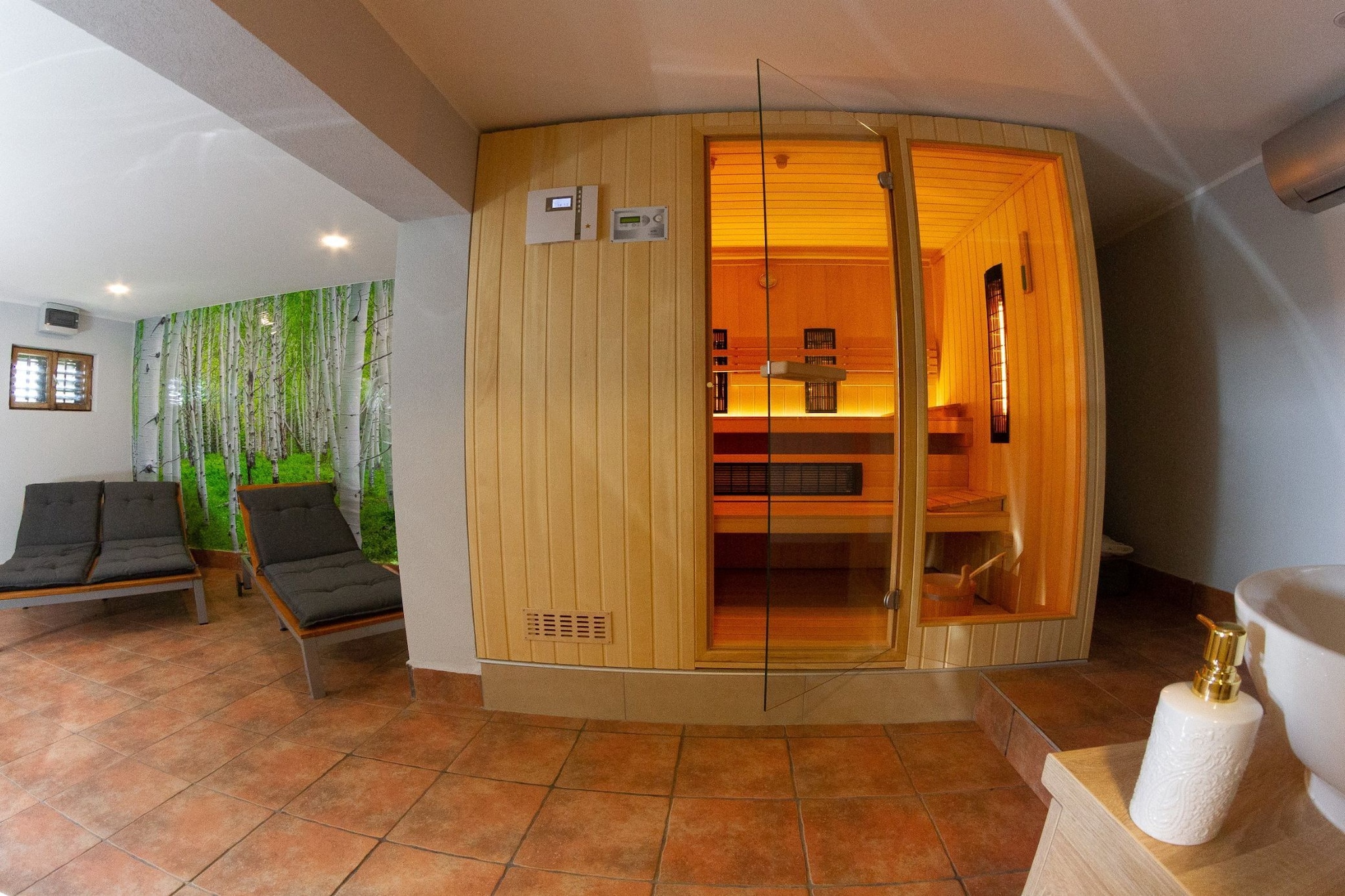 Hillside Haven Holiday Home with Sauna and Hot-Tub - One Bedroom Holiday Home with Sauna and Hot-Tub-Sauna
