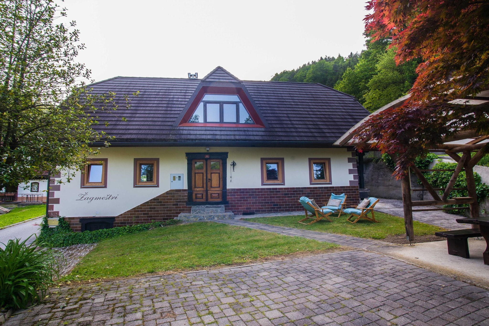 Rustic Authentic Holiday Home with Terrace and Wood Stove - Three Bedroom Holiday Home with Terrace-Extérieur