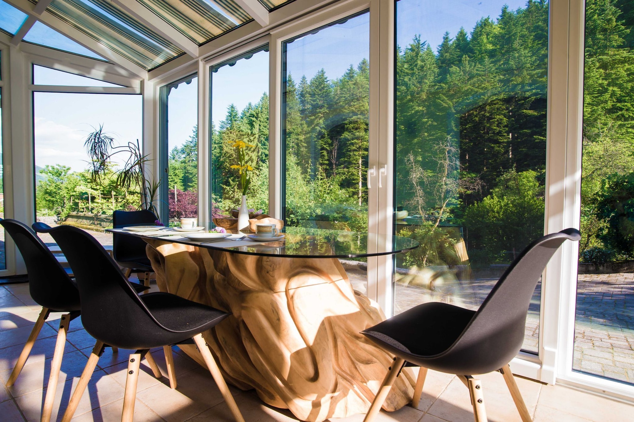 Rustic Authentic Holiday Home with Terrace and Wood Stove - Three Bedroom Holiday Home with Terrace-Salle à manger