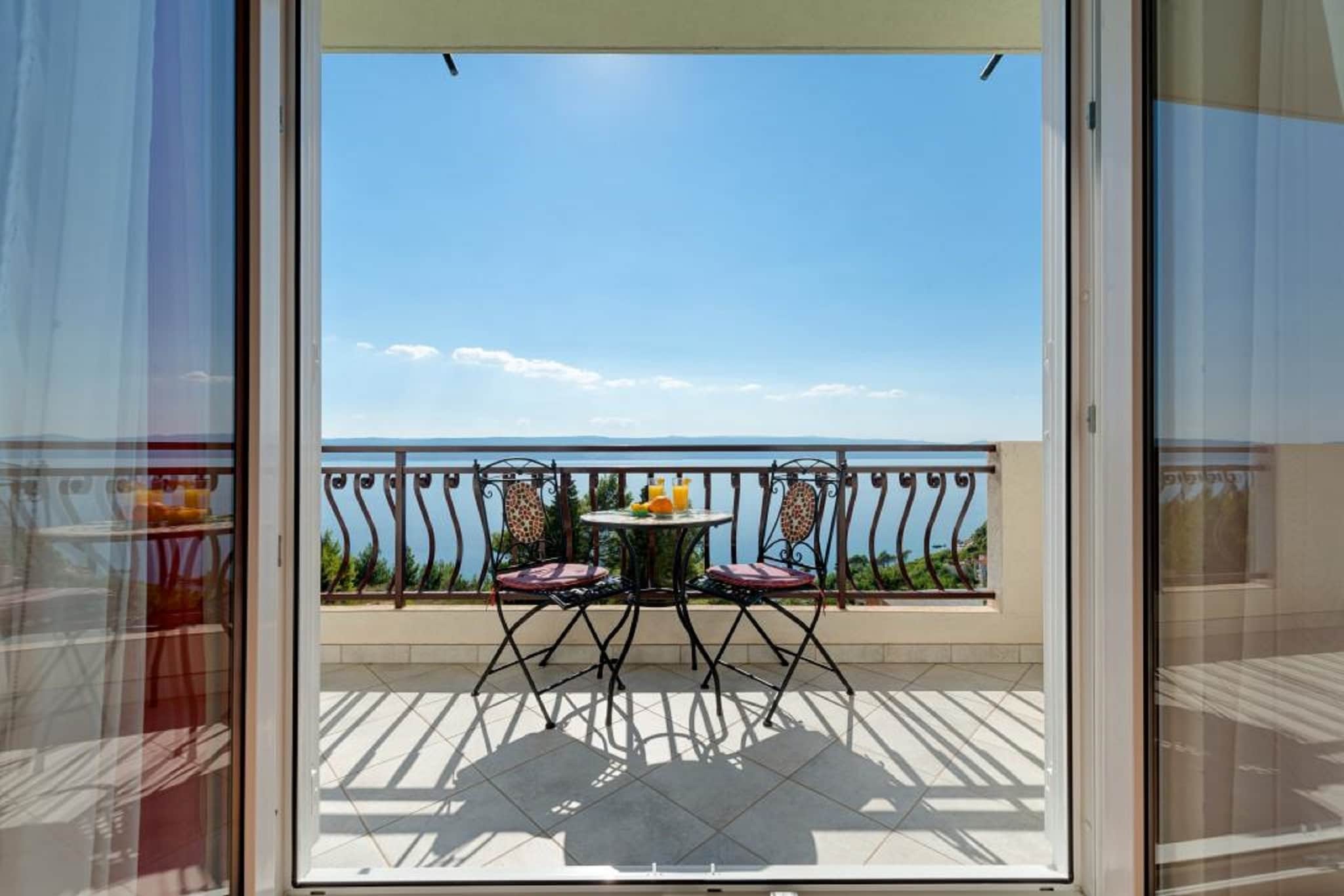 Apartments Tafra - One Bedroom Apartment 3-Balcon-terrasse