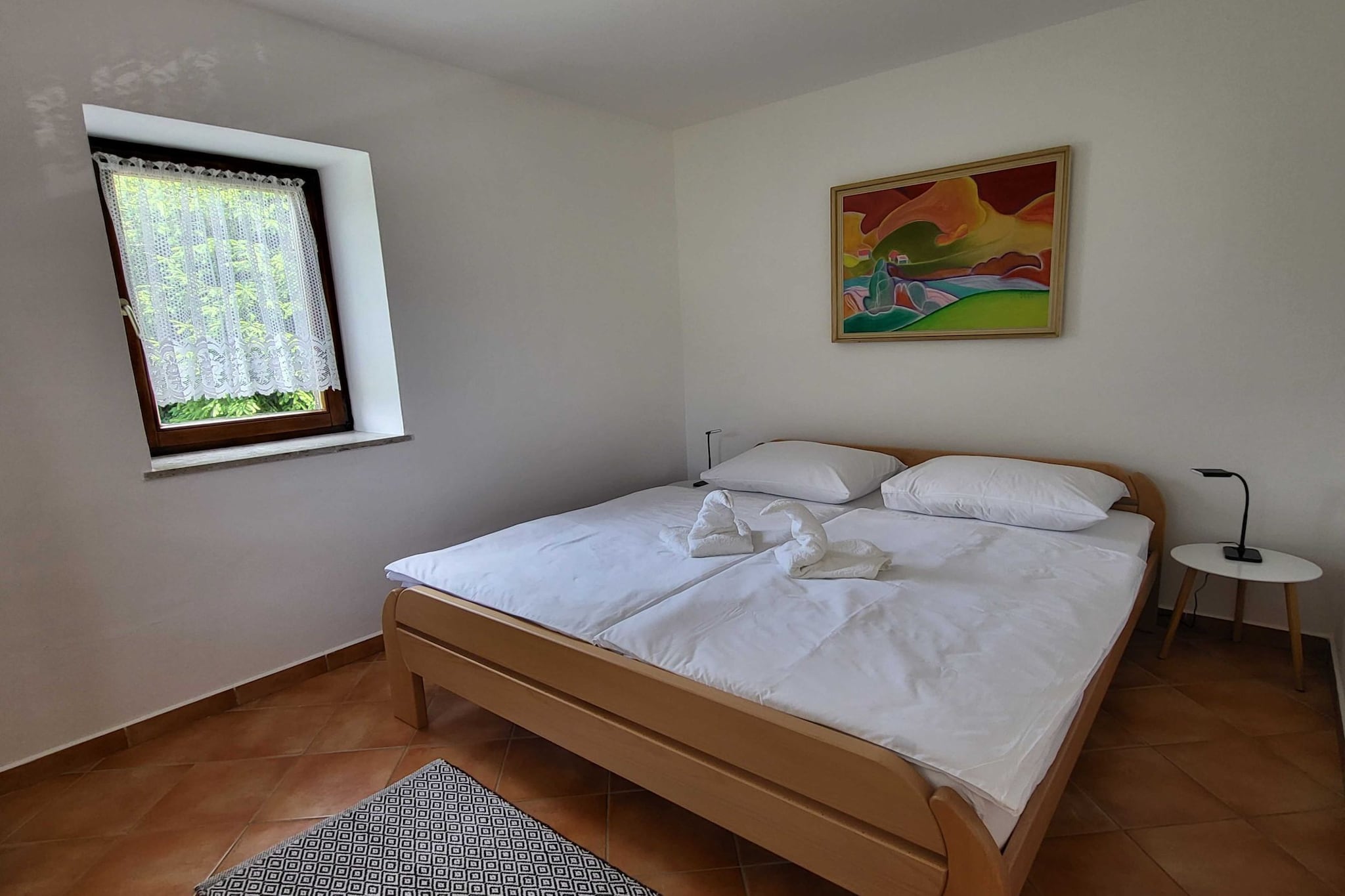 Peaceful Countryside Holiday Home with Terrace - One Bedroom Holiday Home with Terrace-Bedroom