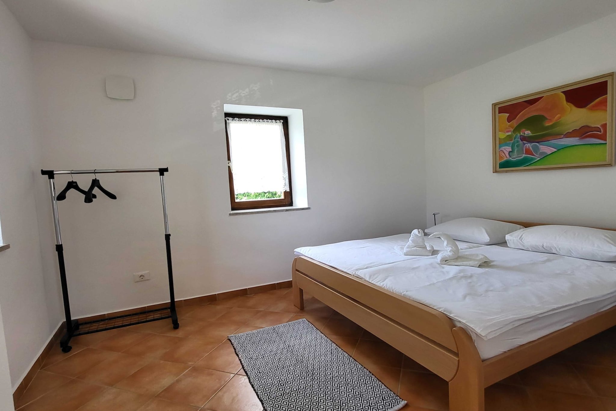 Peaceful Countryside Holiday Home with Terrace - One Bedroom Holiday Home with Terrace-Bedroom