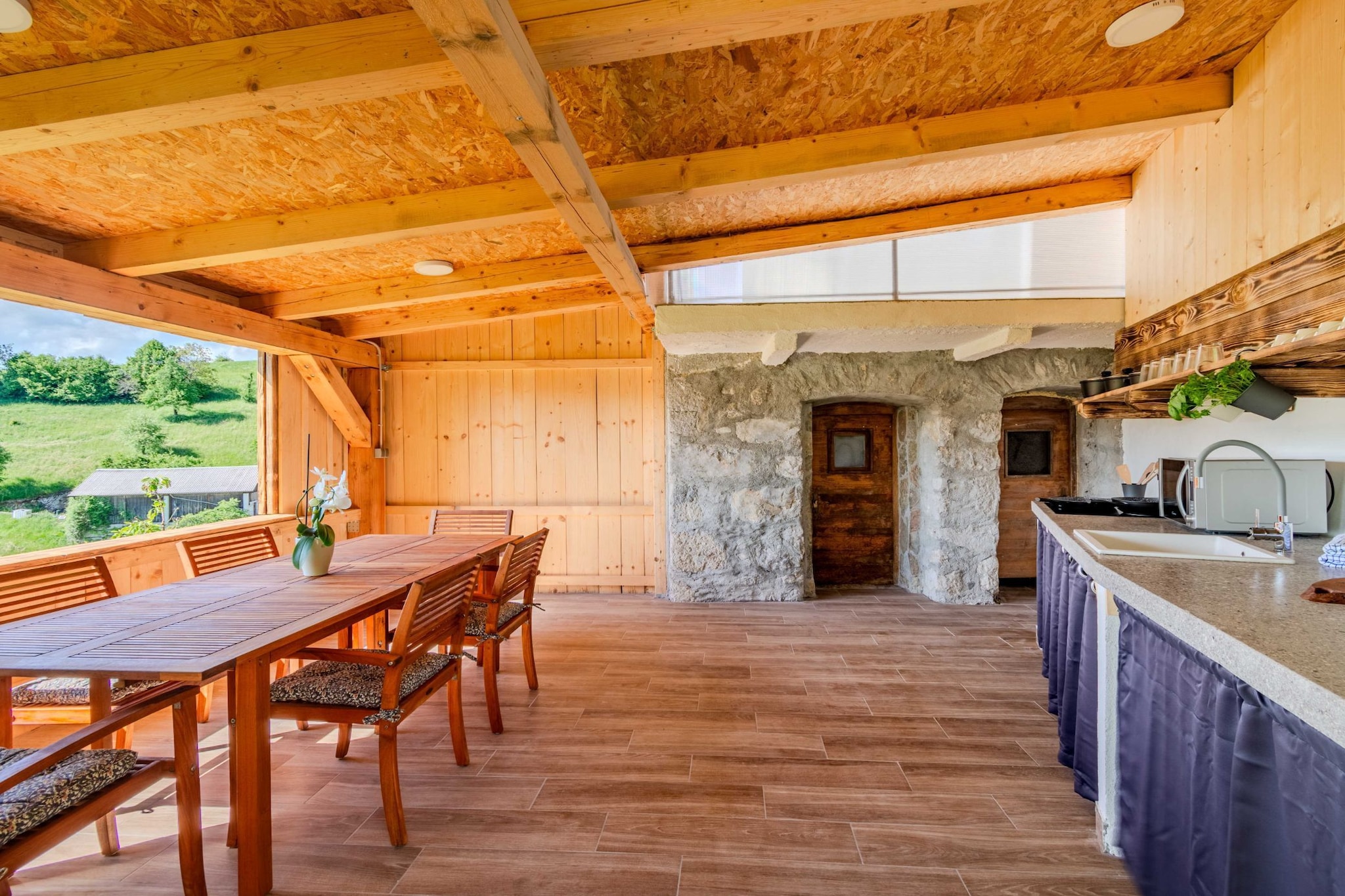 Nature Hideaway Holiday Homes with Sauna - One Bedroom Holiday Home (owner Pika)-Kitchen