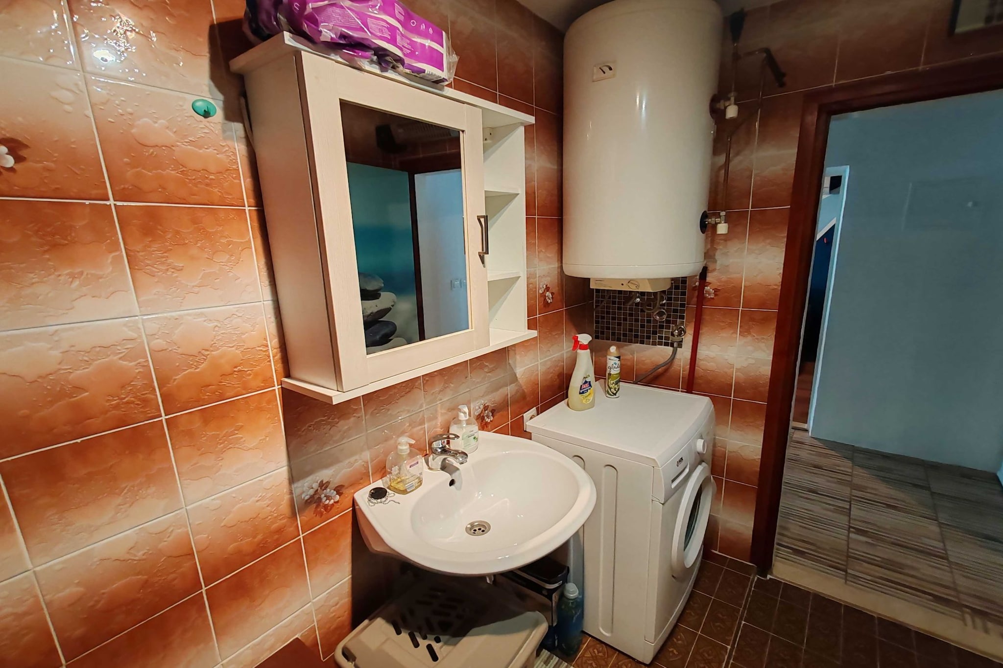 Portoroz Spacious Apartment with Garden and BBQ - Two Bedroom Apartment with Terrace-Badkamer