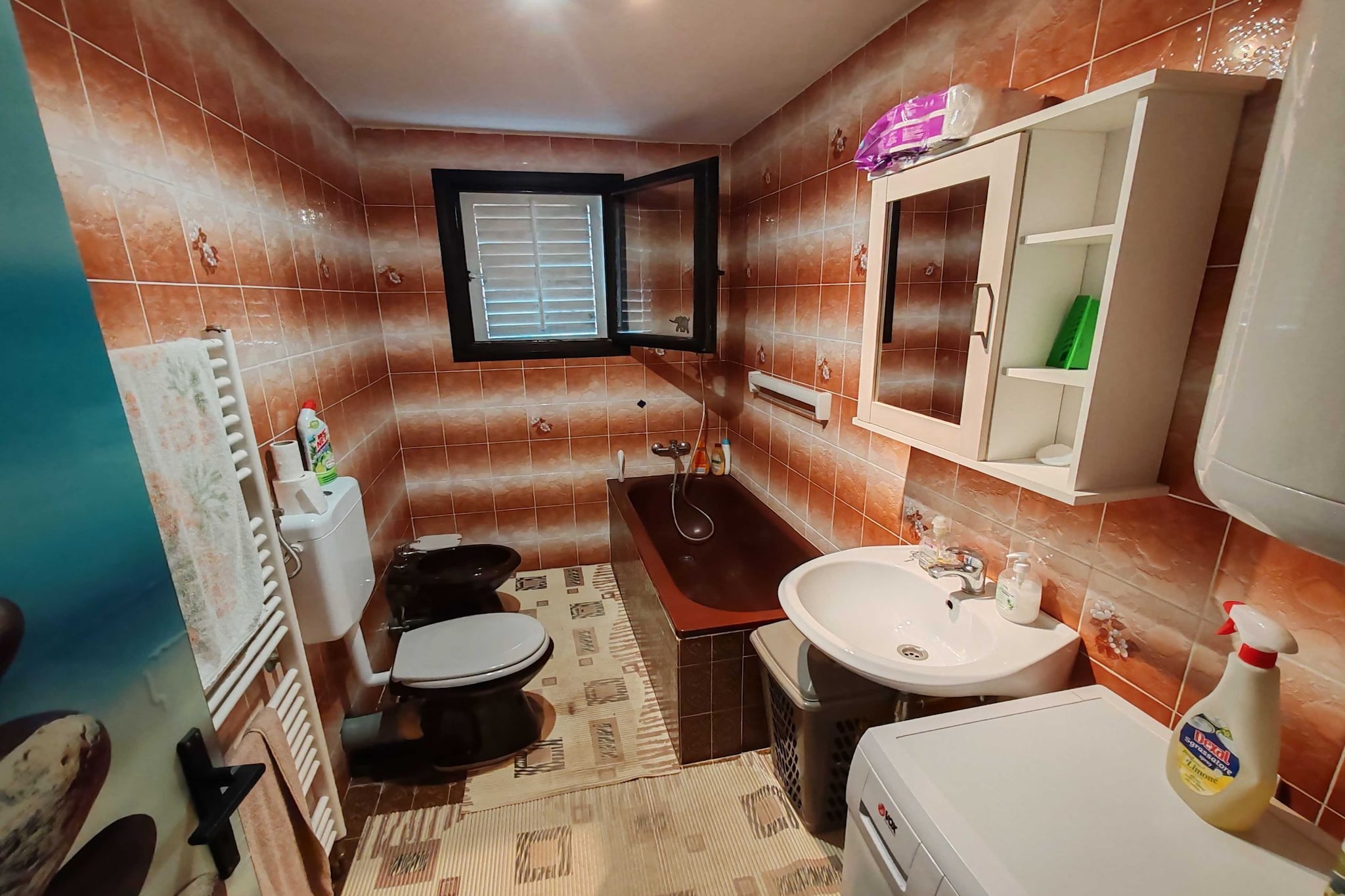 Portoroz Spacious Apartment with Garden and BBQ - Two Bedroom Apartment with Terrace-Badkamer