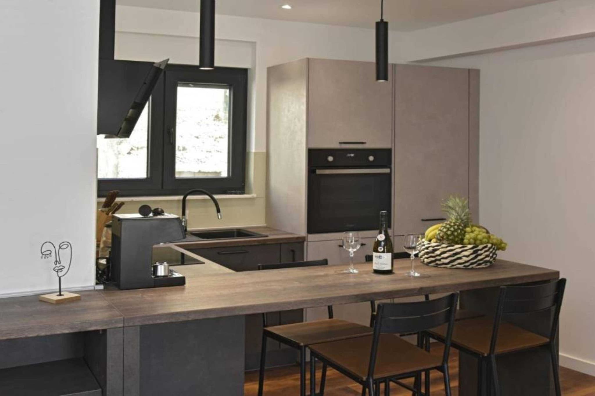 Luxury Slatine Apartments with Terrace and Garden - One Bedroom Apartment with Terrace-Cuisine