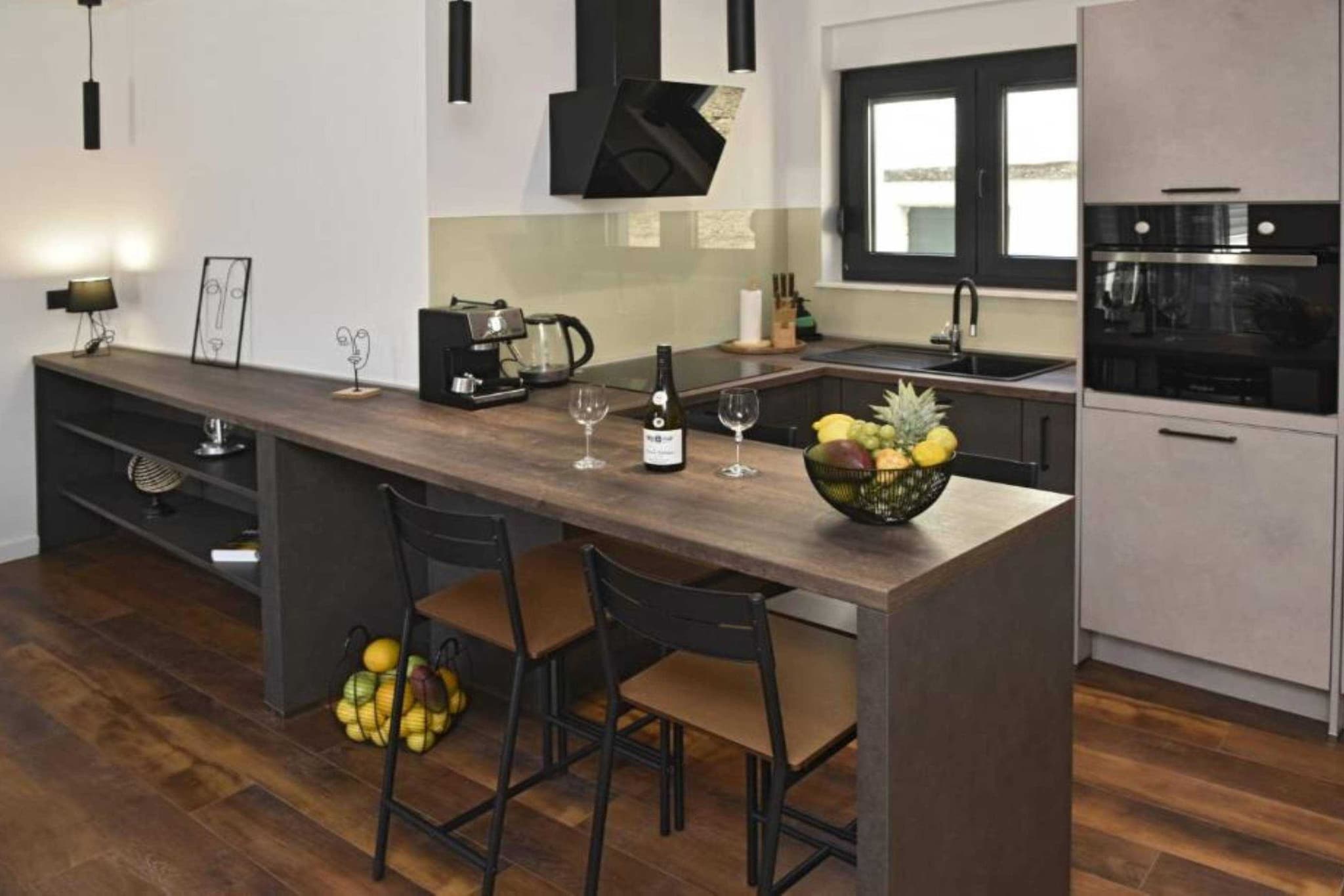 Luxury Slatine Apartments with Terrace and Garden - One Bedroom Apartment with Terrace-Cuisine