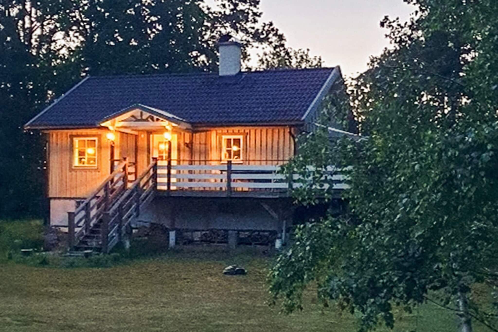 Internet Access DSL, Kitchen(stove(induction), coffee machine, oven, microwave, dishwasher, fridge-freezer), Living/bed room(TV(swedish TV channels)), bedroom(double bed), bedroom(2x bunk bed), bathroom(washbasin, shower, toilet), balcony, heating(electric), garden, garden furniture, parking