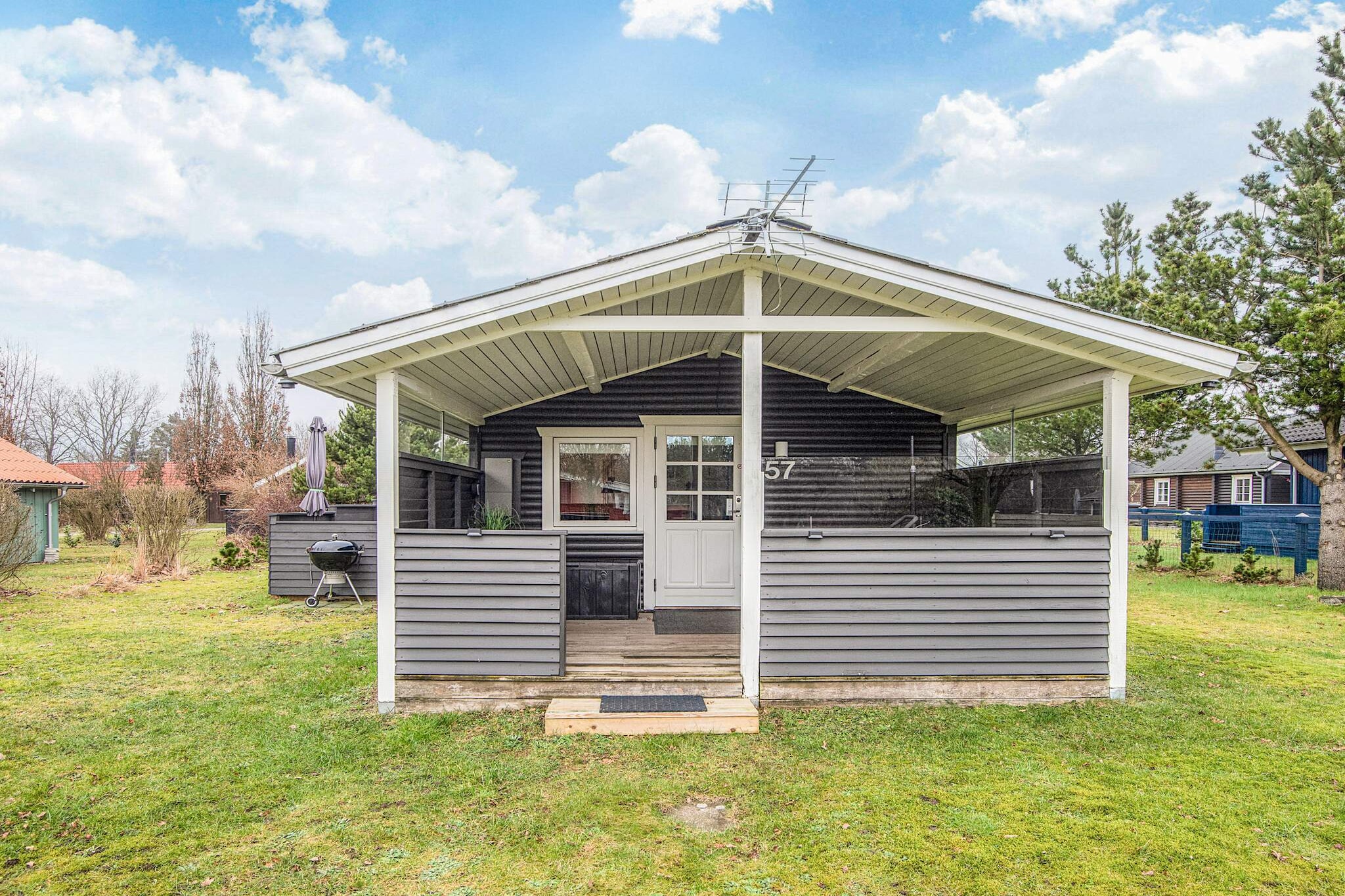 This charming four-star holiday home in Central Jutland, located near Hovborg, is a cozy and welcoming haven for all guests. It has two comfortable bedrooms, one with a double bed and the other with a sofa bed, providing space for families or small groups. The living room is equipped with a TV, so guests can relax after a day of exploring. The holiday home also has modern electric heating, a well-kept 400 m² landscaped garden and is a non-smoking property, ensuring a clean and pleasant environment. The property is located in the heart of Central Denmark Region and is surrounded by several popular attractions. Families can enjoy the nearby LEGOLAND, Djurs Sommerland and Givskud Zoo, which offer fun experiences for all ages. History enthusiasts can explore Den Gamle By or visit the impressive Fregatten Jylland. For those seeking a unique wildlife experience, Ree Park Safari and Jyllads Park Zoo are just a short drive away. Cafés, local markets and shops are within easy reach, ensuring convenience and access to authentic Danish culture. The holiday home offers extra comfort with a fully equipped kitchen with electric stove, microwave, coffee maker and freezer. The bathroom has a toilet, sink and shower for a refreshing experience. Whether you are preparing a family meal or just relaxing in the peaceful garden, this property has everything you need for a comfortable and enjoyable stay.A refundable deposit might be charged closer to your check-in date. The security deposit ensures a smooth stay and covers any additional services or consumption charges.This deposit covers utilities consumed during your stay and any additional services that may be taken.The final amount will be adjusted based on actual meter readings, actual usage of extra services, and any remaining balance will be refunded within 21 days after checkout.This deposit simply acts as a prepayment for charges that  you would anyways pay for, ensuring a seamless stay and check-out experience.