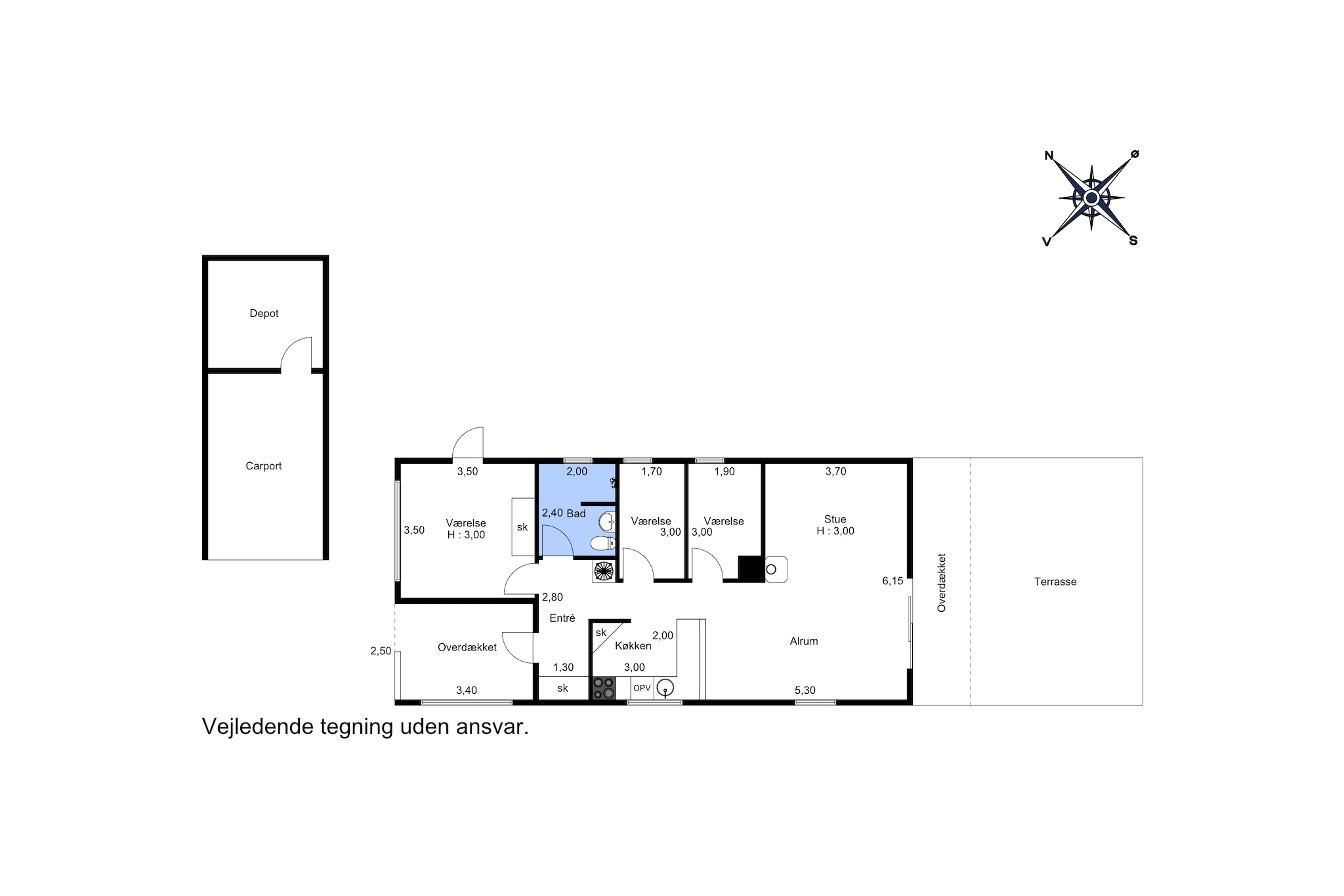 4 sterren vakantie huis in Sydals-Plattegrond