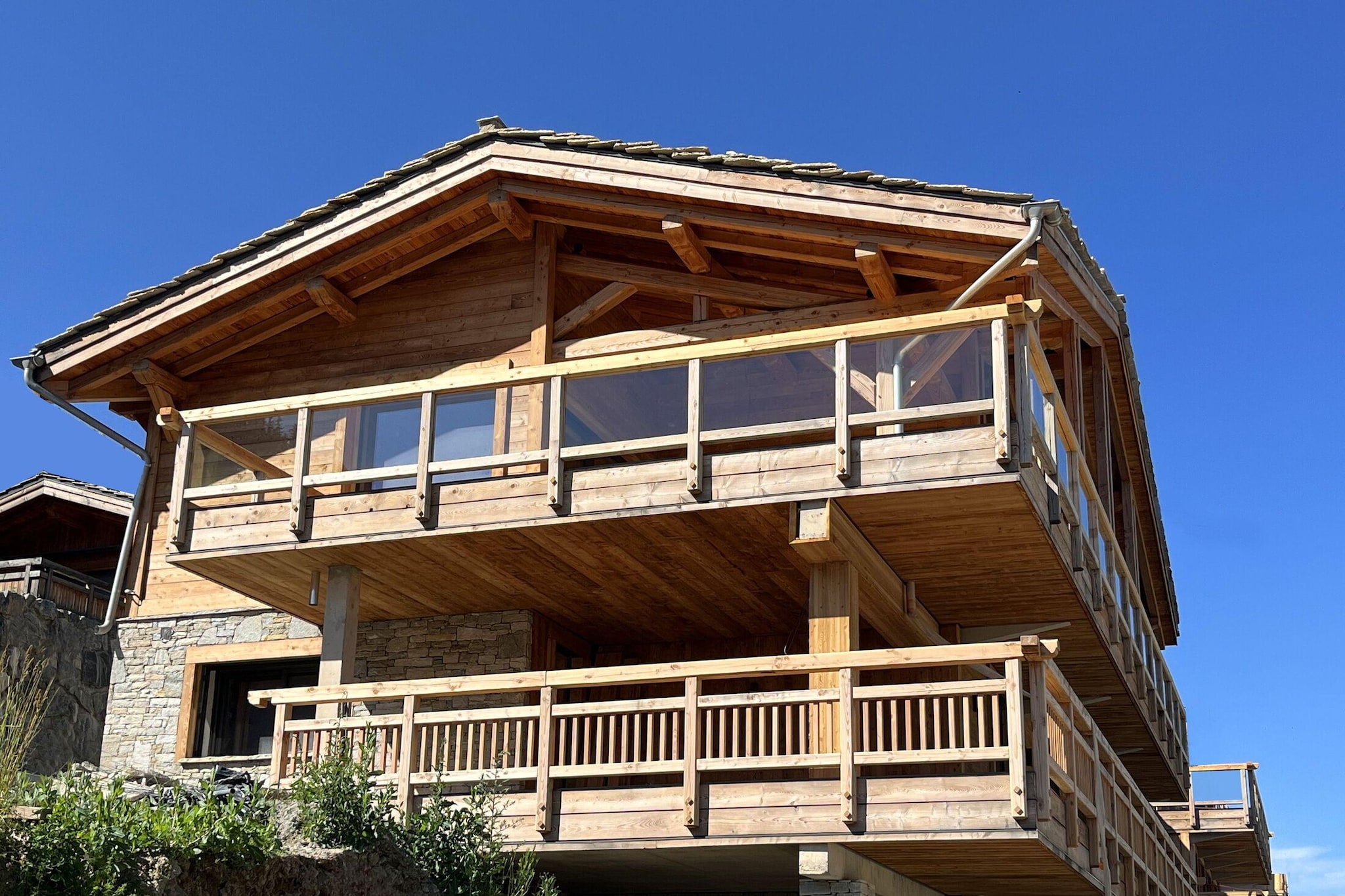 Chalet Le Télémark Les Deux Alpes-Uitzicht zomer