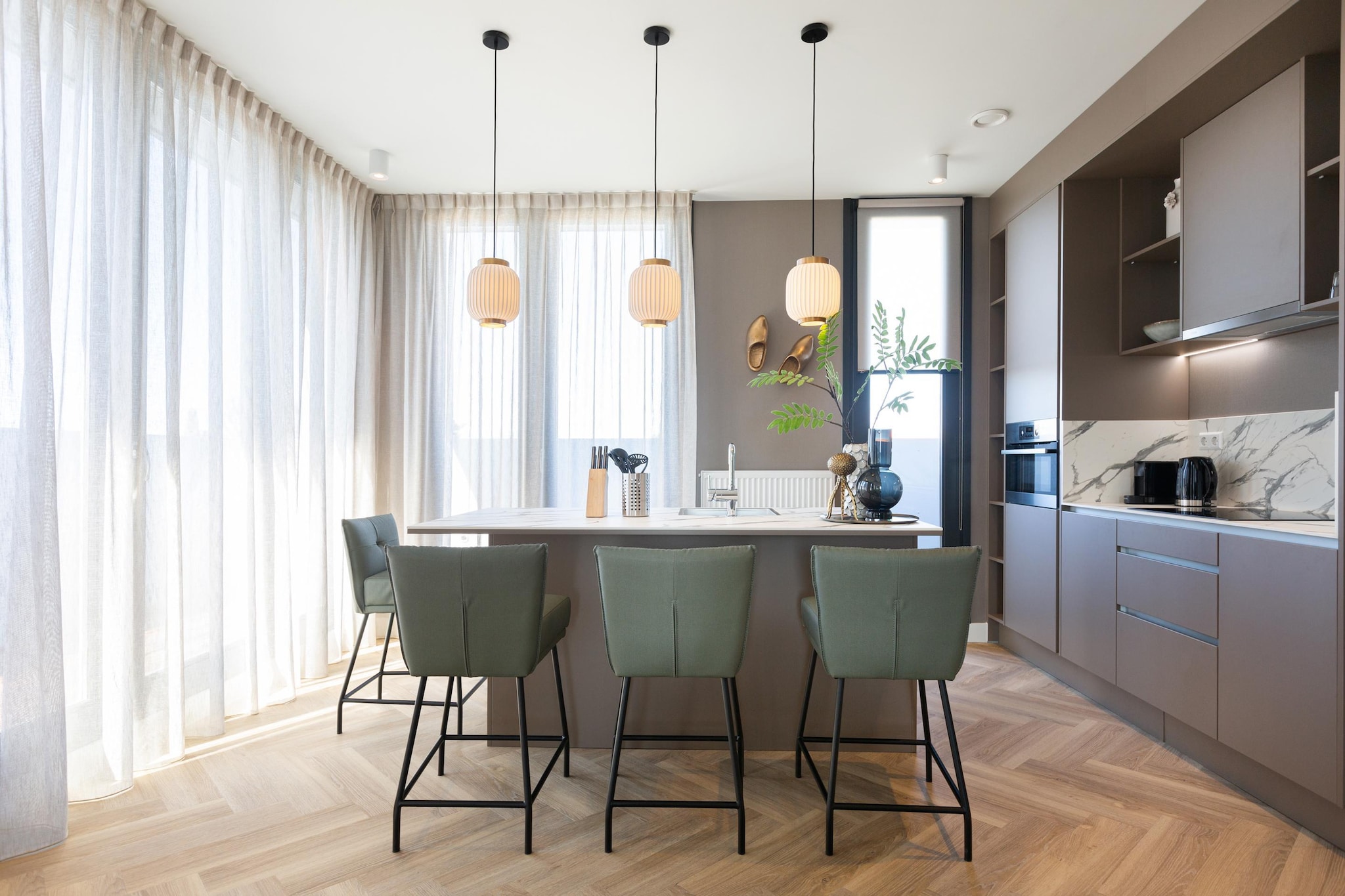 Stylish penthouse with 2 bedrooms.