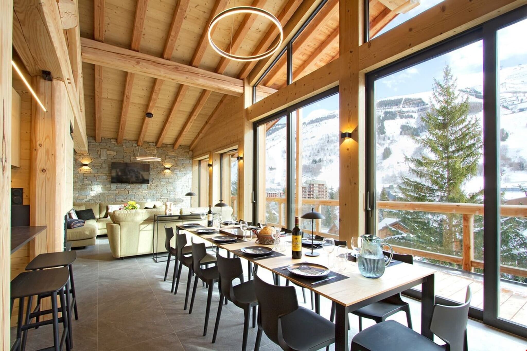 Chalet La Panthère des neiges Les Deux Alpes - Eetkamer
