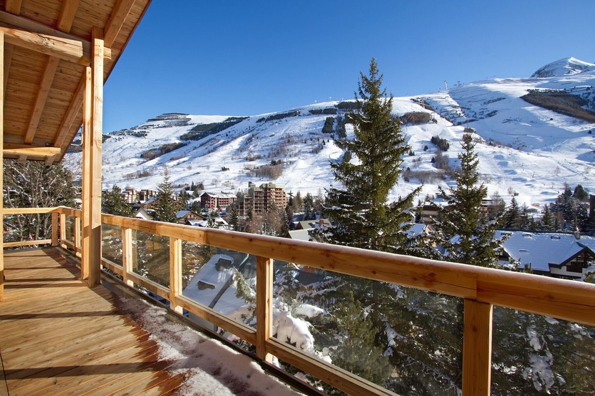 Chalet La Panthère des neiges Les Deux Alpes - Terrasbalkon