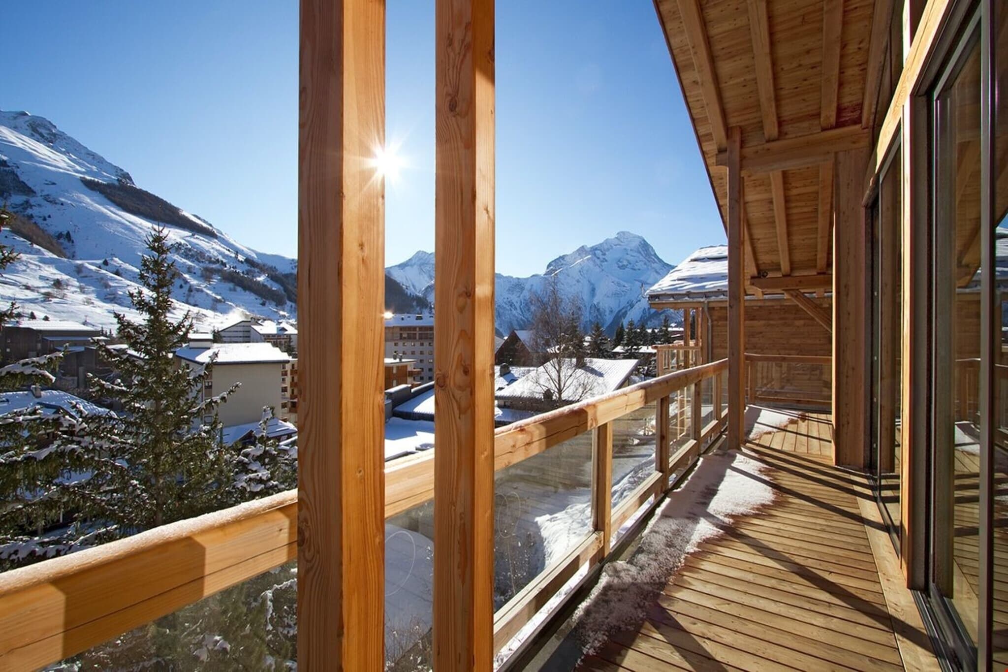 Chalet La Panthère des neiges Les Deux Alpes - Terrasbalkon