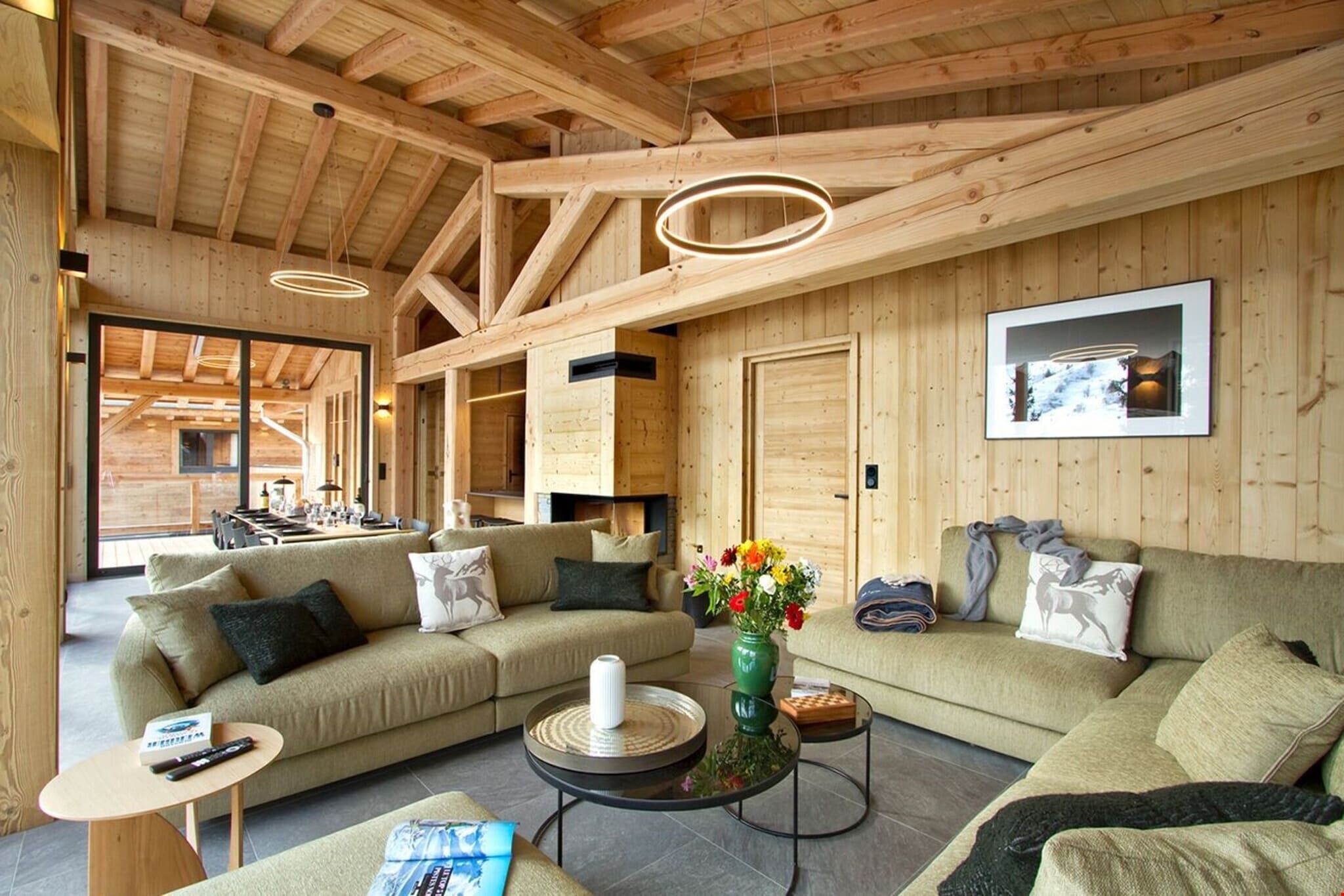 Chalet La Panthère des neiges Les Deux Alpes - Woonkamer