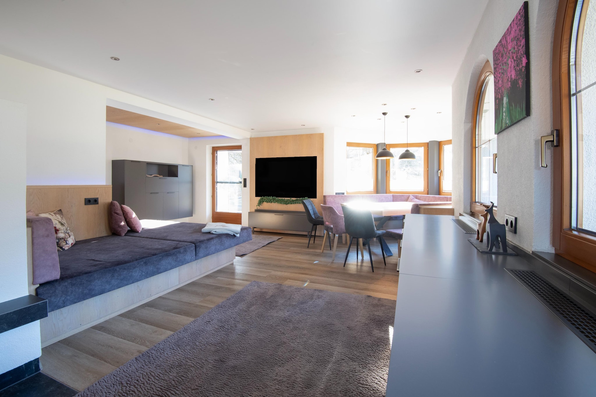 Exklusive Ferienwohnung mit Whirlpool-Eetkamer