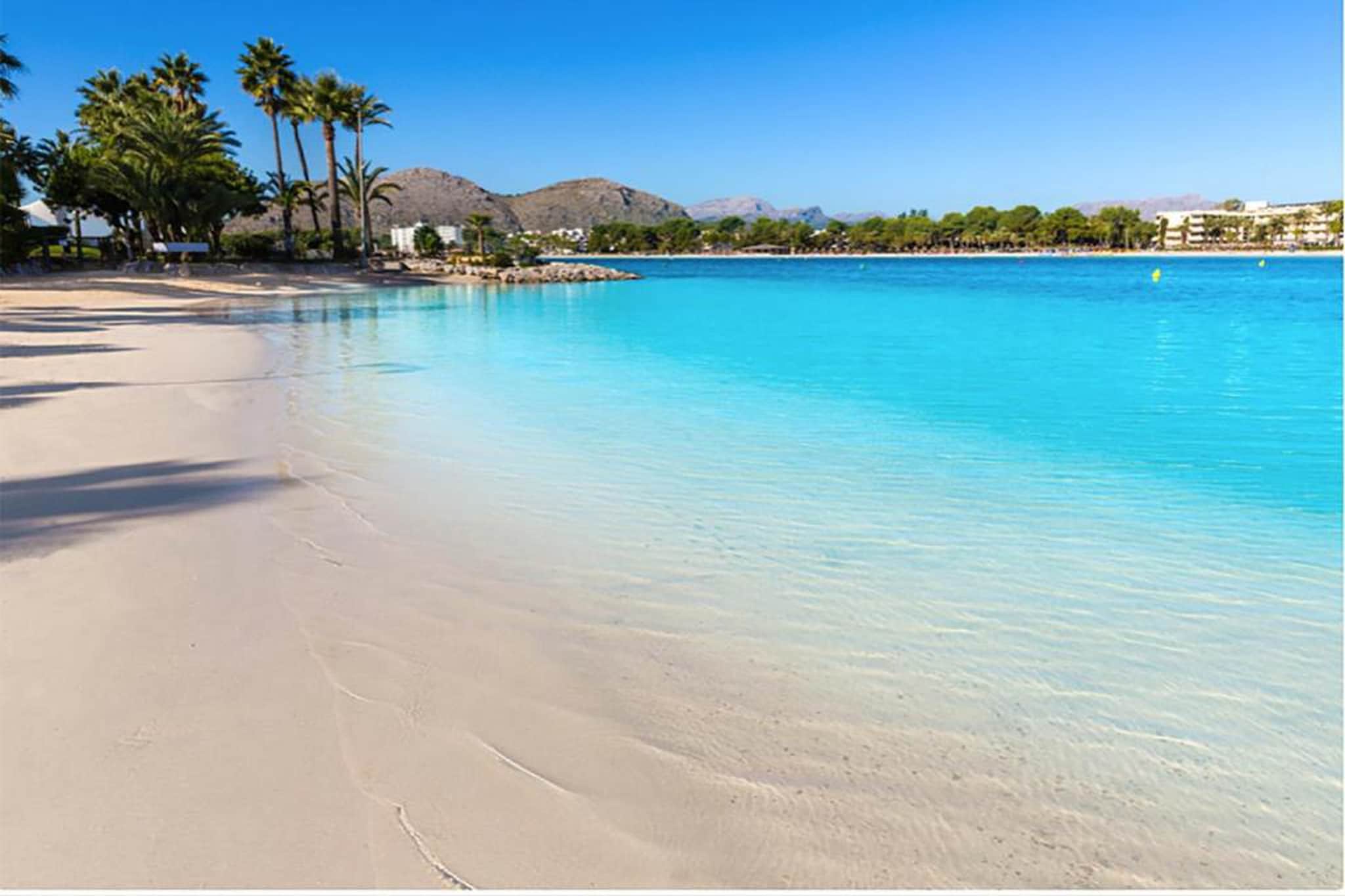 Blue Palm Beach-Gebiete Sommer 20 km