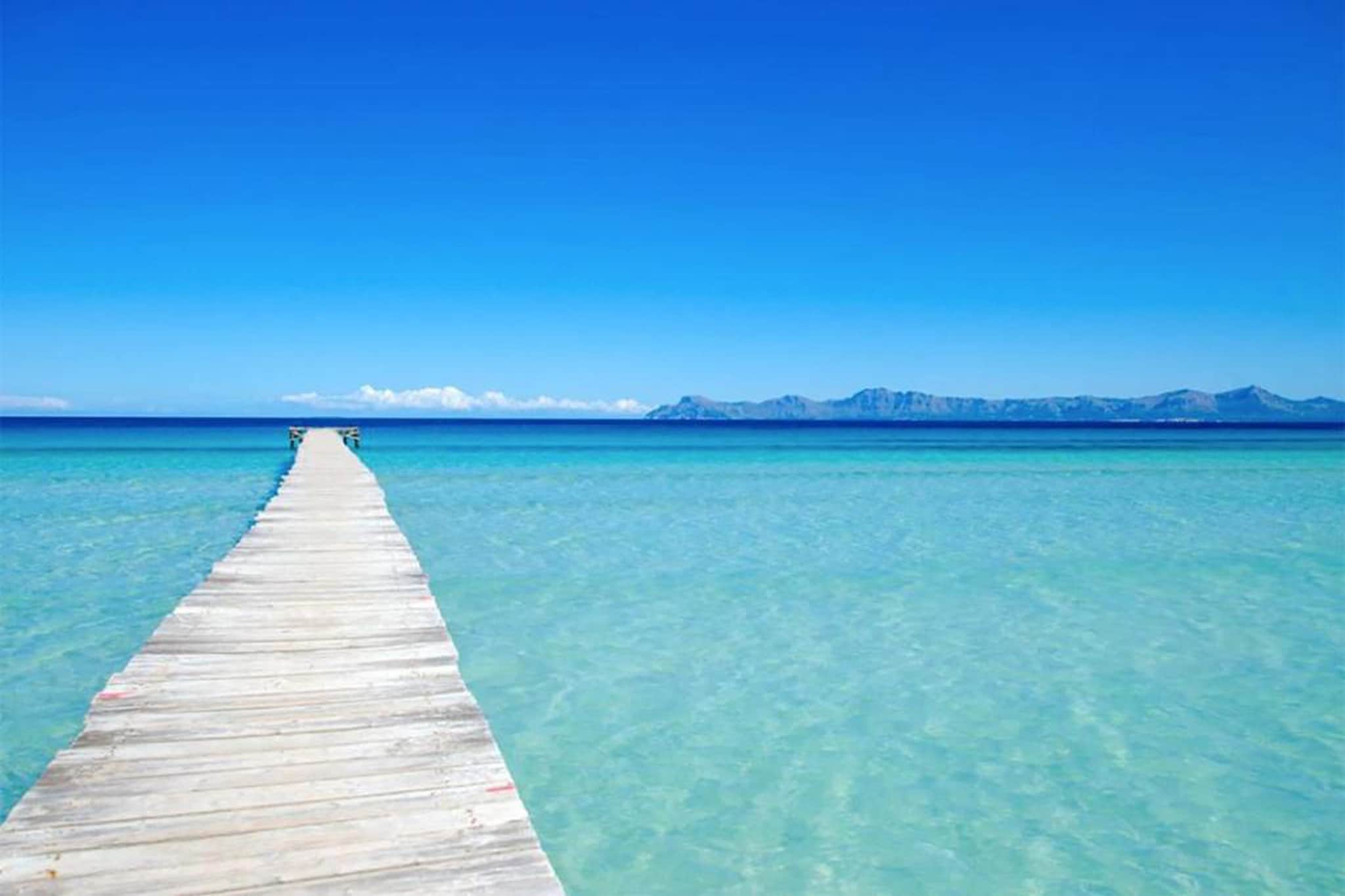 Blue Palm Beach-Gebiete Sommer 20 km