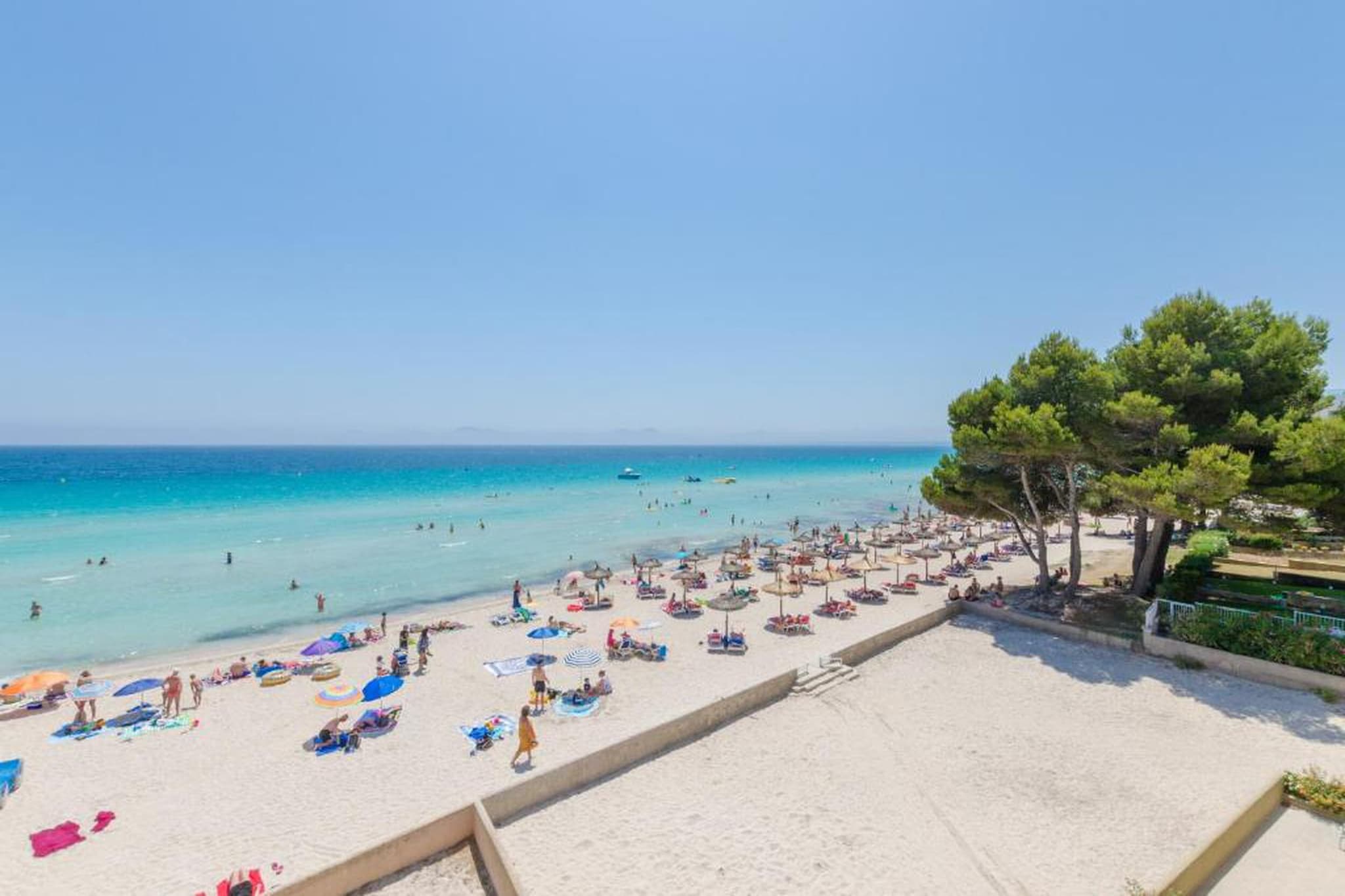Blue Palm Beach-Gebiete Sommer 20 km