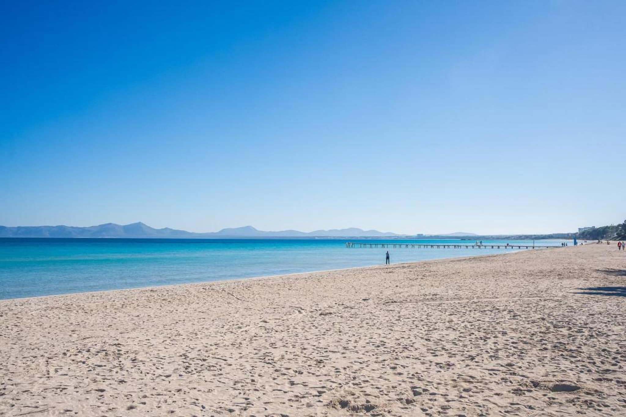 Blue Palm Beach-Gebiete Sommer 20 km