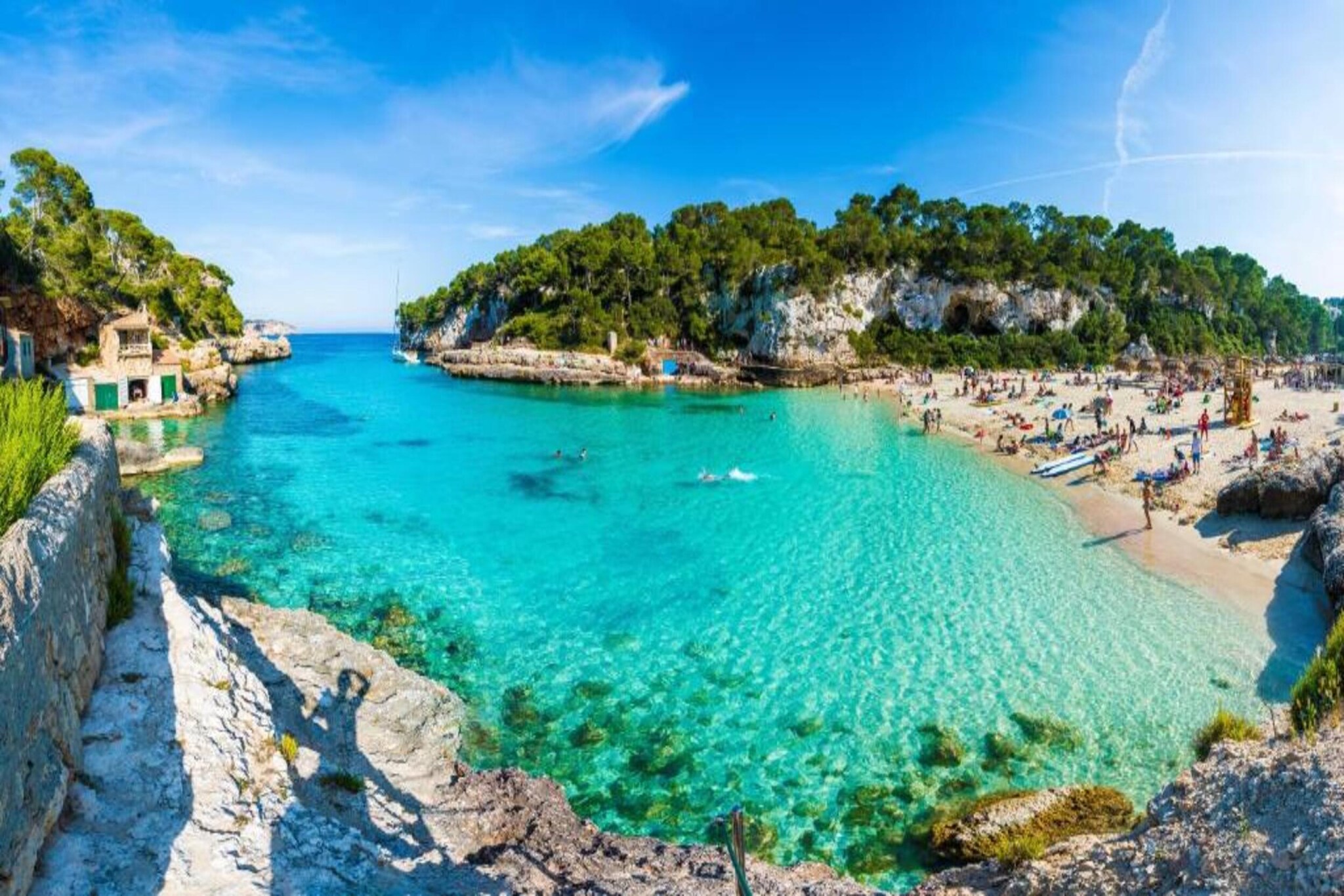 Blue Bay-Gebieden zomer 1km