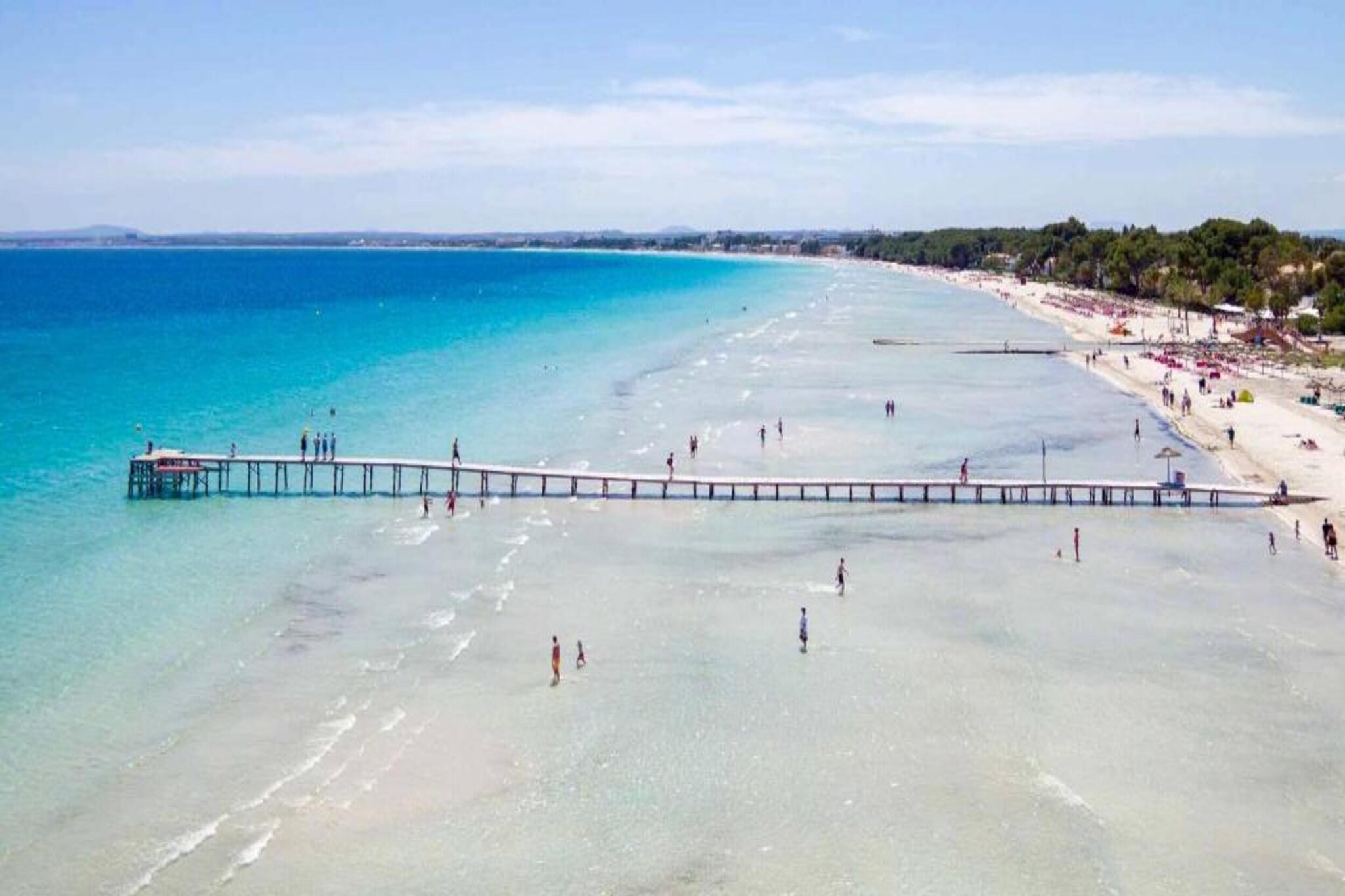 Blue Bay-Gebieden zomer 1km