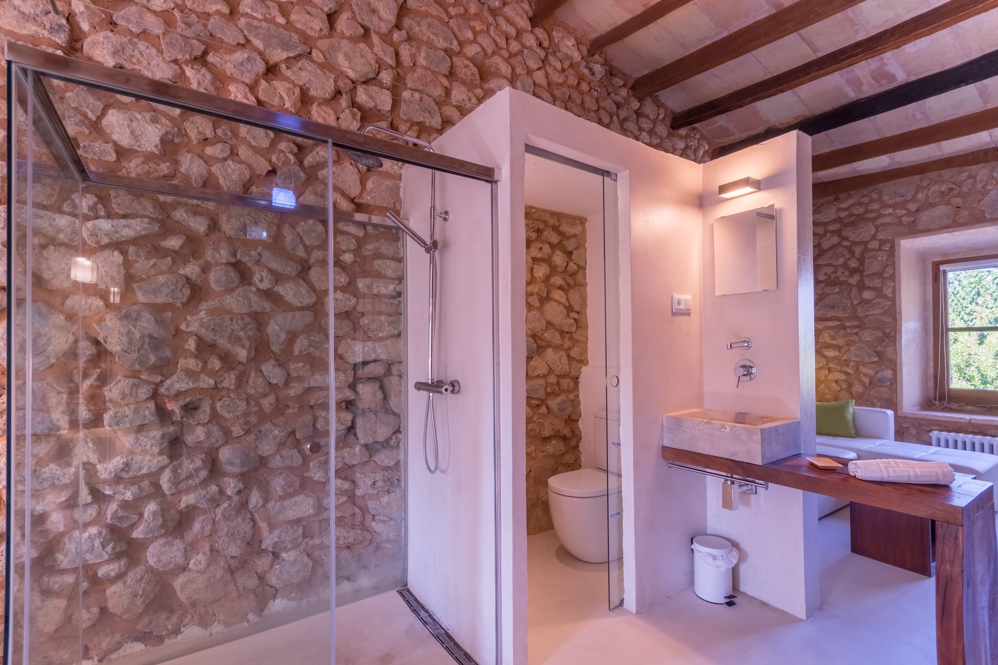 Es Rafal Vell de Buger, Finca 5StarsHome Mallorca-Badkamer