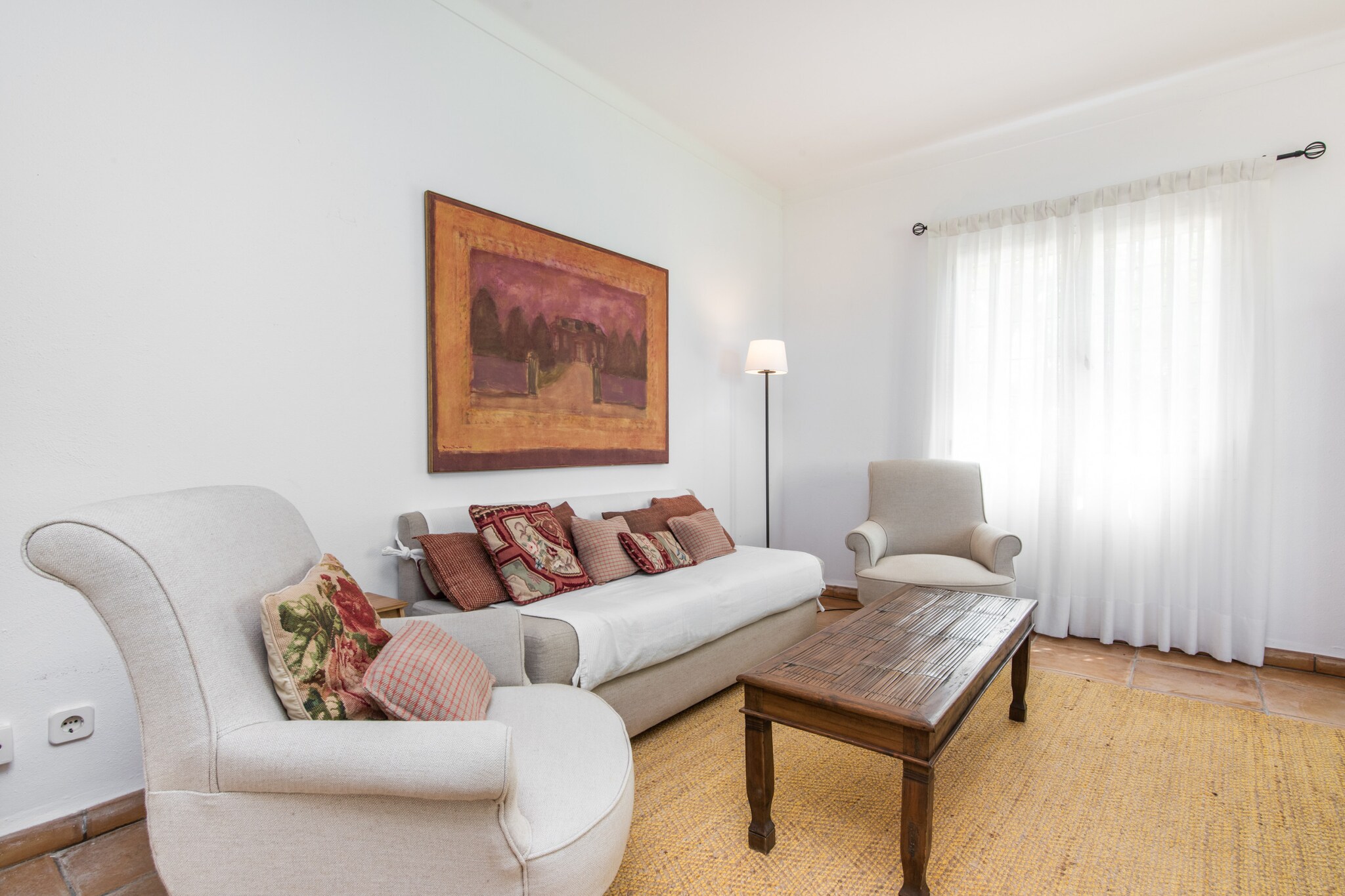 This charming country house Sestador Blat, offers a tranquil retreat for up to 6 guests, featuring 3 beautifully furnished bedrooms and 3 modern bathrooms. With air conditioning and heating, the property ensures comfort throughout the year, and a cozy fireplace adds warmth on cooler evenings. The house is fully equipped with Wi-Fi, satellite TV, and a safe for your convenience, making it ideal for families or small groups. Private parking is available, ensuring easy access to the property. A well-maintained garden with a terrace and barbecue area offers the perfect setting for outdoor dining and relaxation.

Located just 11 km from Manacor, this country house provides access to local attractions and amenities, including supermarkets, shops, and cafes. The famous Majorica pearl factory and the Rafa Nadal Xperience museum are nearby, offering unique cultural experiences. The stunning beaches of Cala Petita and Cala Morlanda are just a 10-minute drive away.

The interior of the finca combines rustic charm with modern amenities. The fully equipped kitchen is ideal for preparing meals, and the spacious living area with a cozy library provides a comfortable space to unwind. The bedrooms are thoughtfully designed, with air conditioning ensuring a restful nightâ€™s sleep. The bathrooms are well-equipped, and additional amenities like travel cots and high chairs are available for families with young children.
The rental license number is ETV/1055