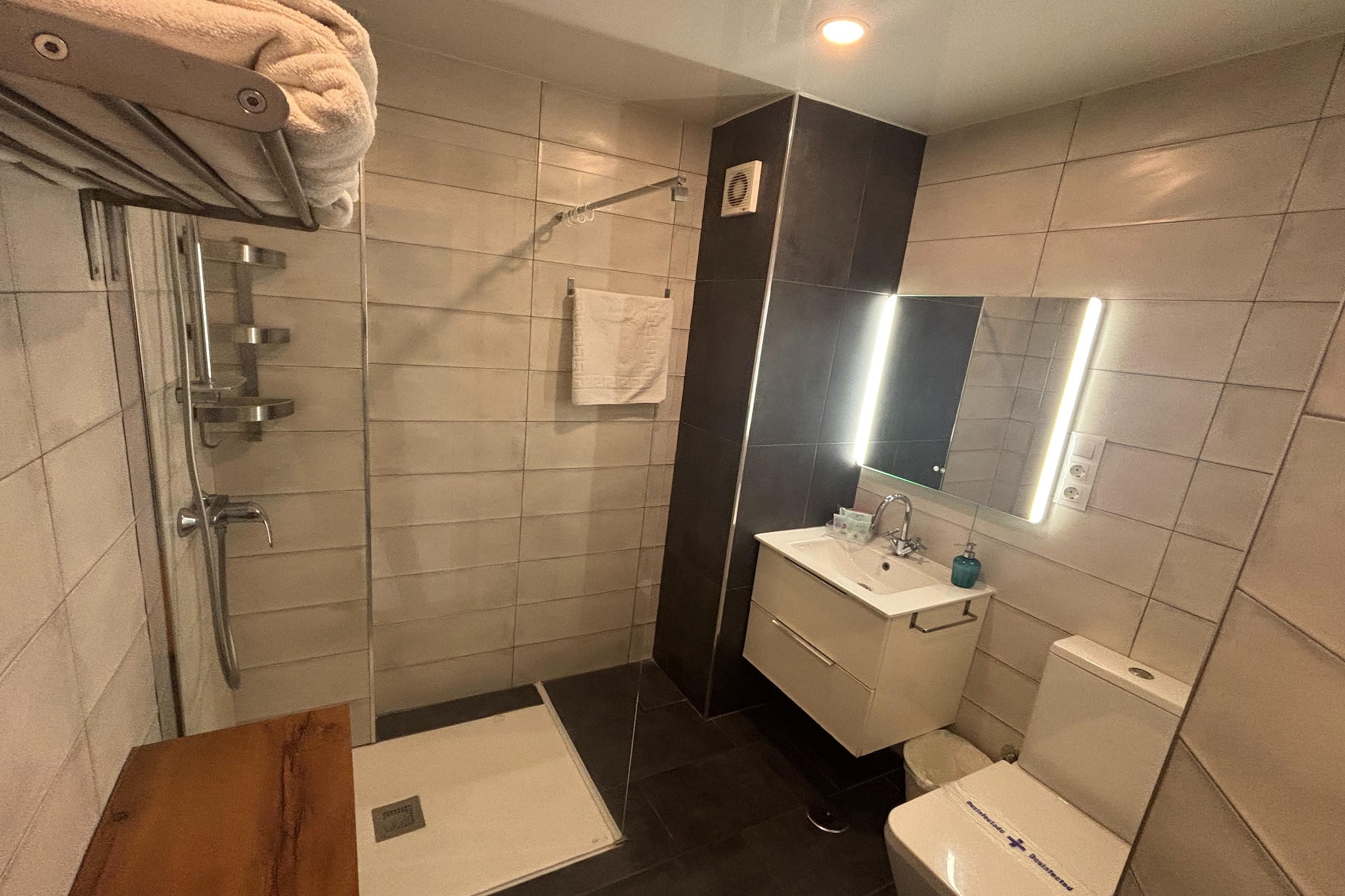 Apartamento con terraza y vistas 327 - Salle de bain