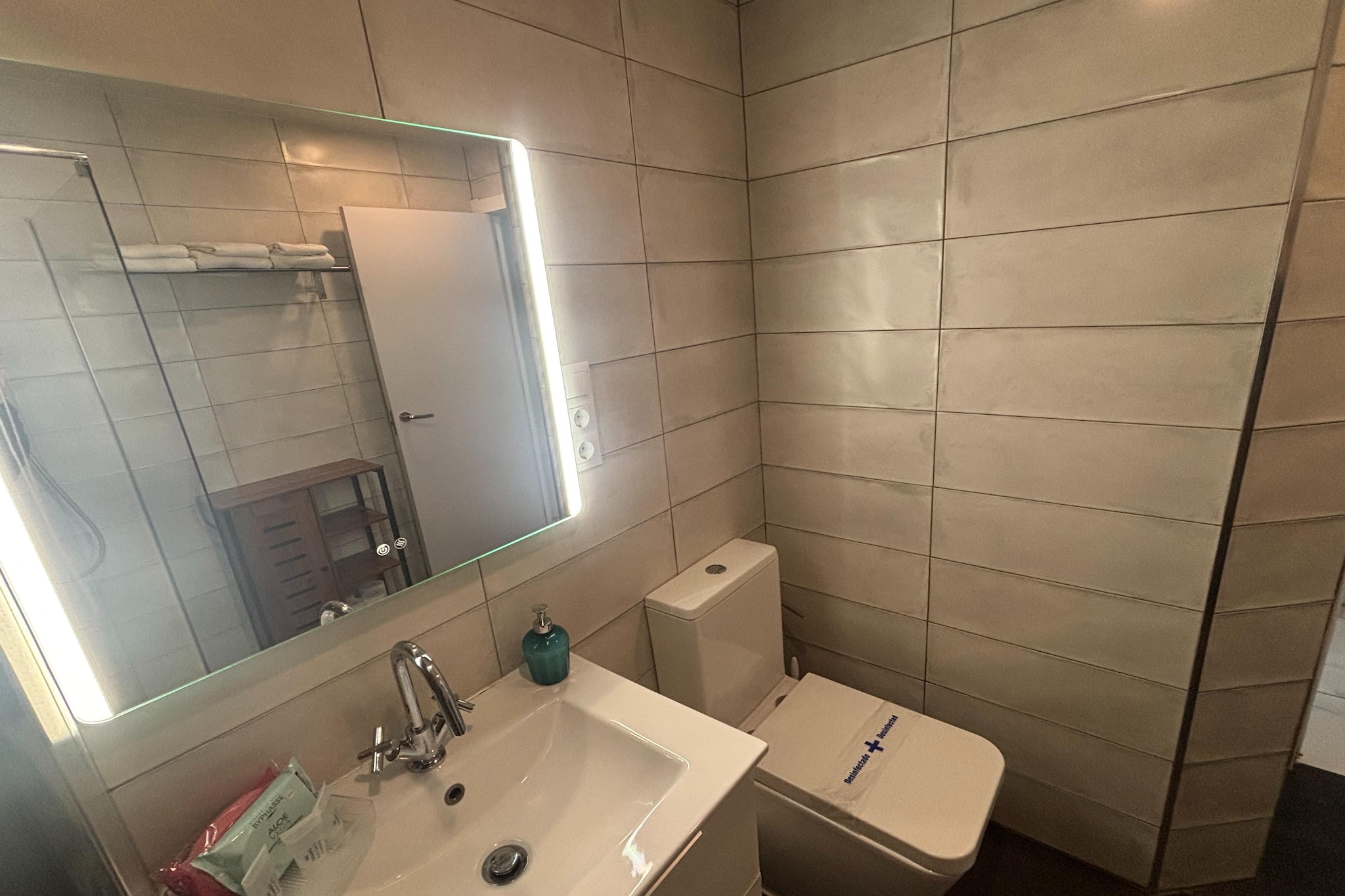 Apartamento con terraza y vistas 327 - Salle de bain