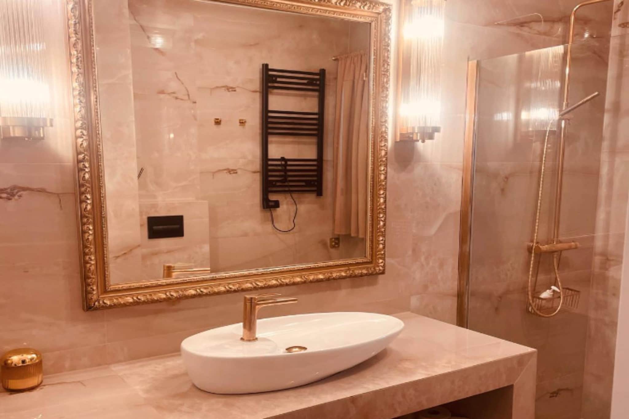 Dom wakacyjny z sauną i jacuzzi Lubin - Badkamer