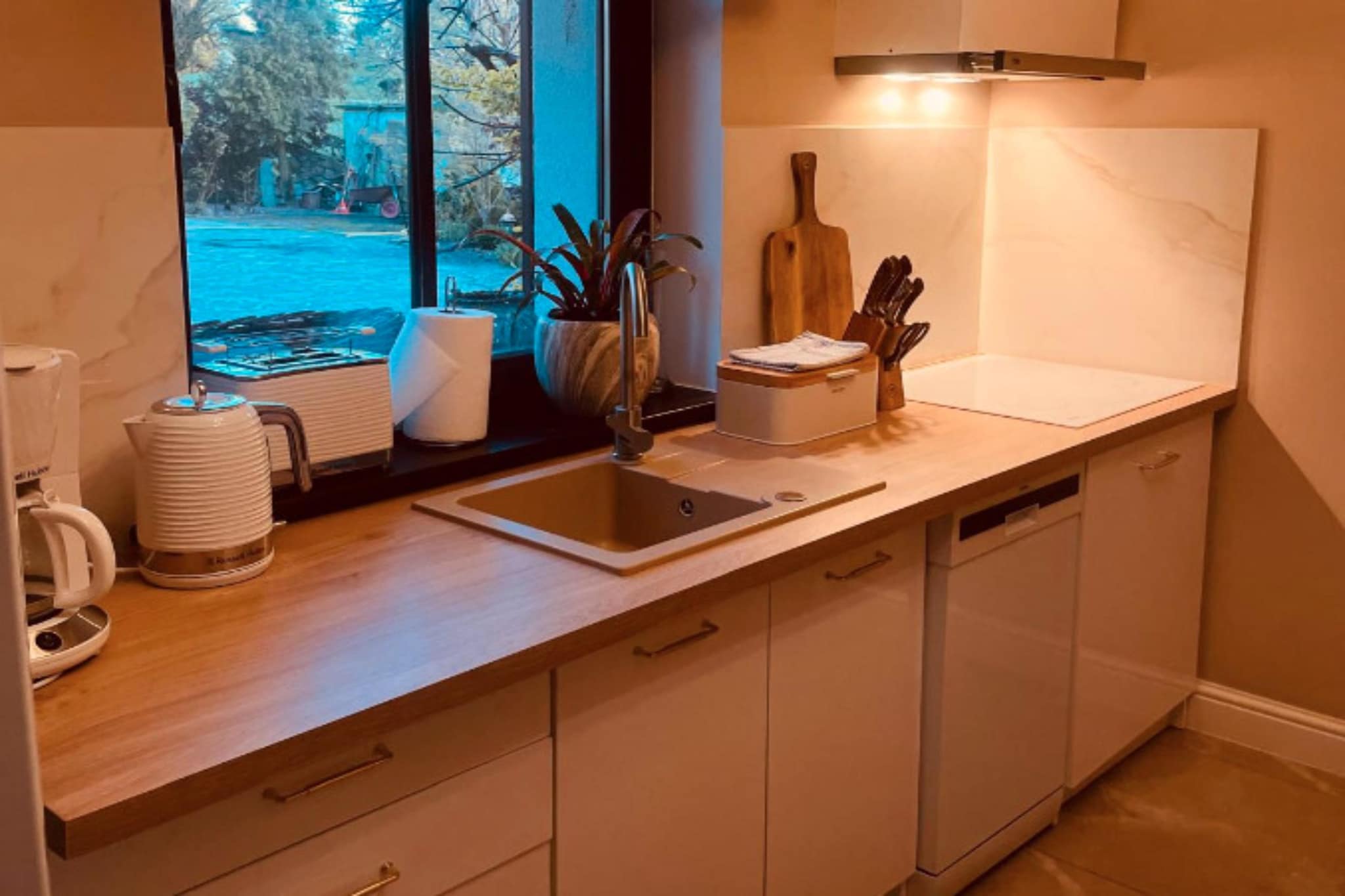 Dom wakacyjny z sauną i jacuzzi dla 4 osób Lubin - Keuken