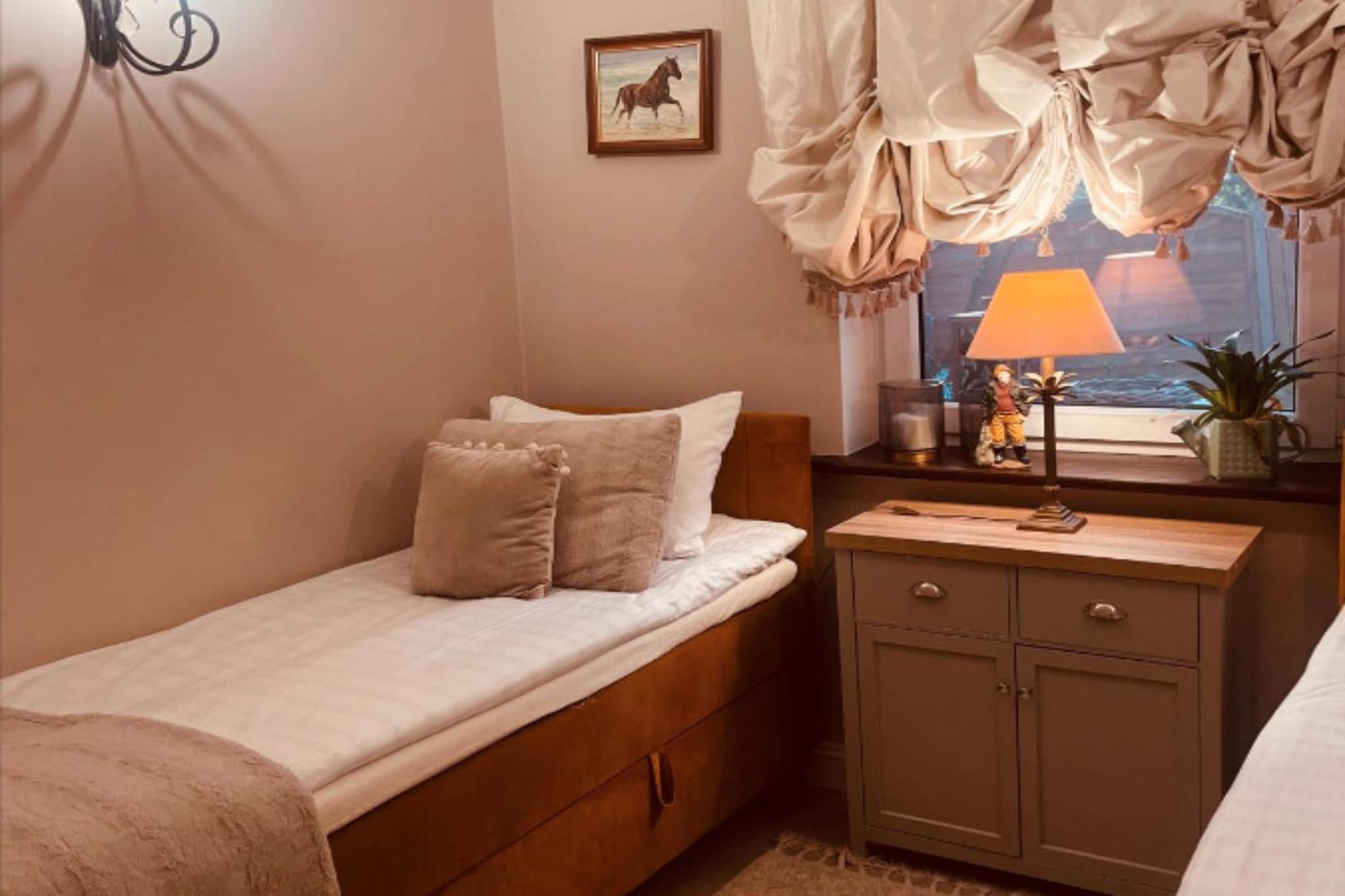 Dom wakacyjny z sauną i jacuzzi dla 4 osób Lubin - Slaapkamer