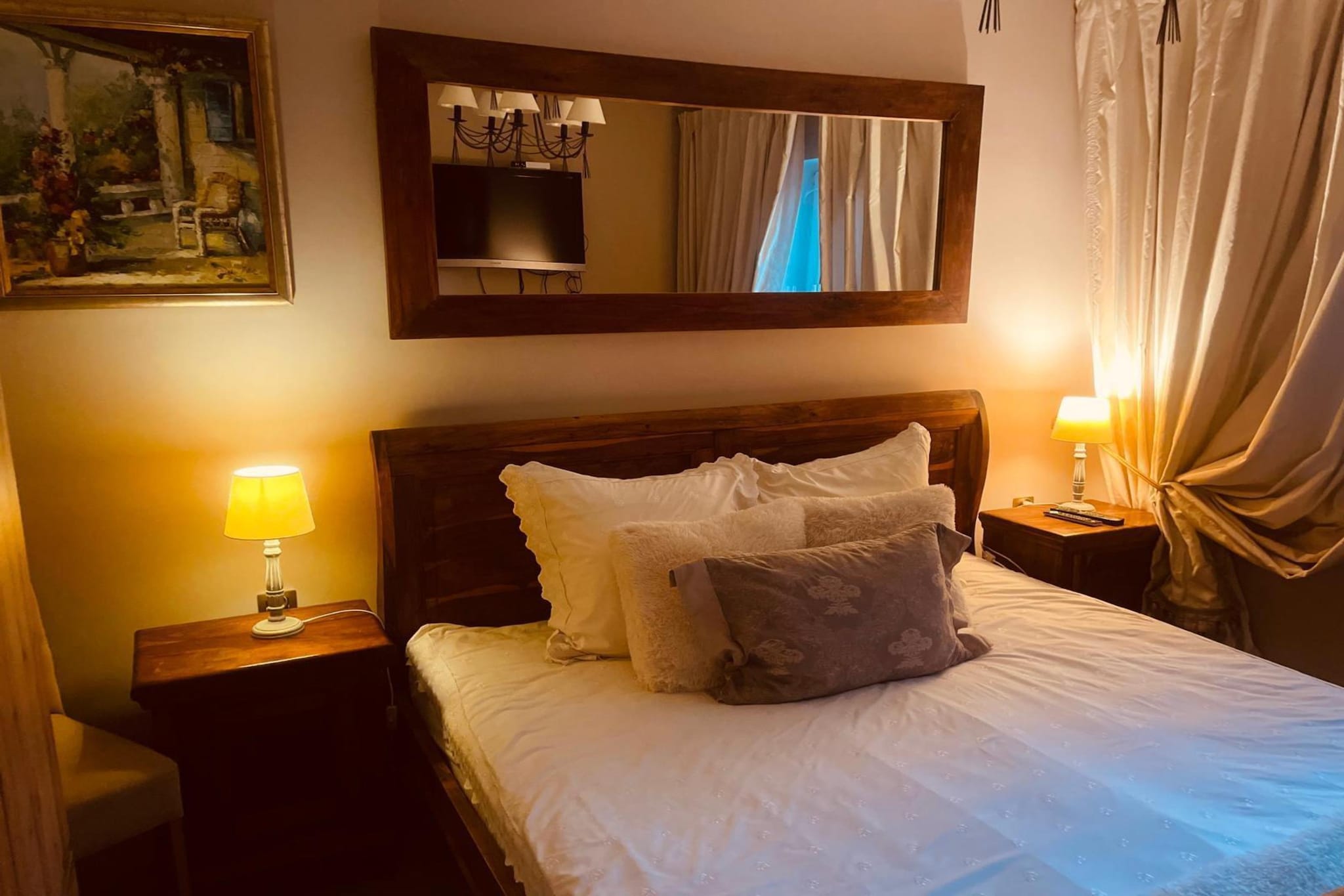 Dom wakacyjny z sauną i jacuzzi dla 4 osób Lubin - Slaapkamer