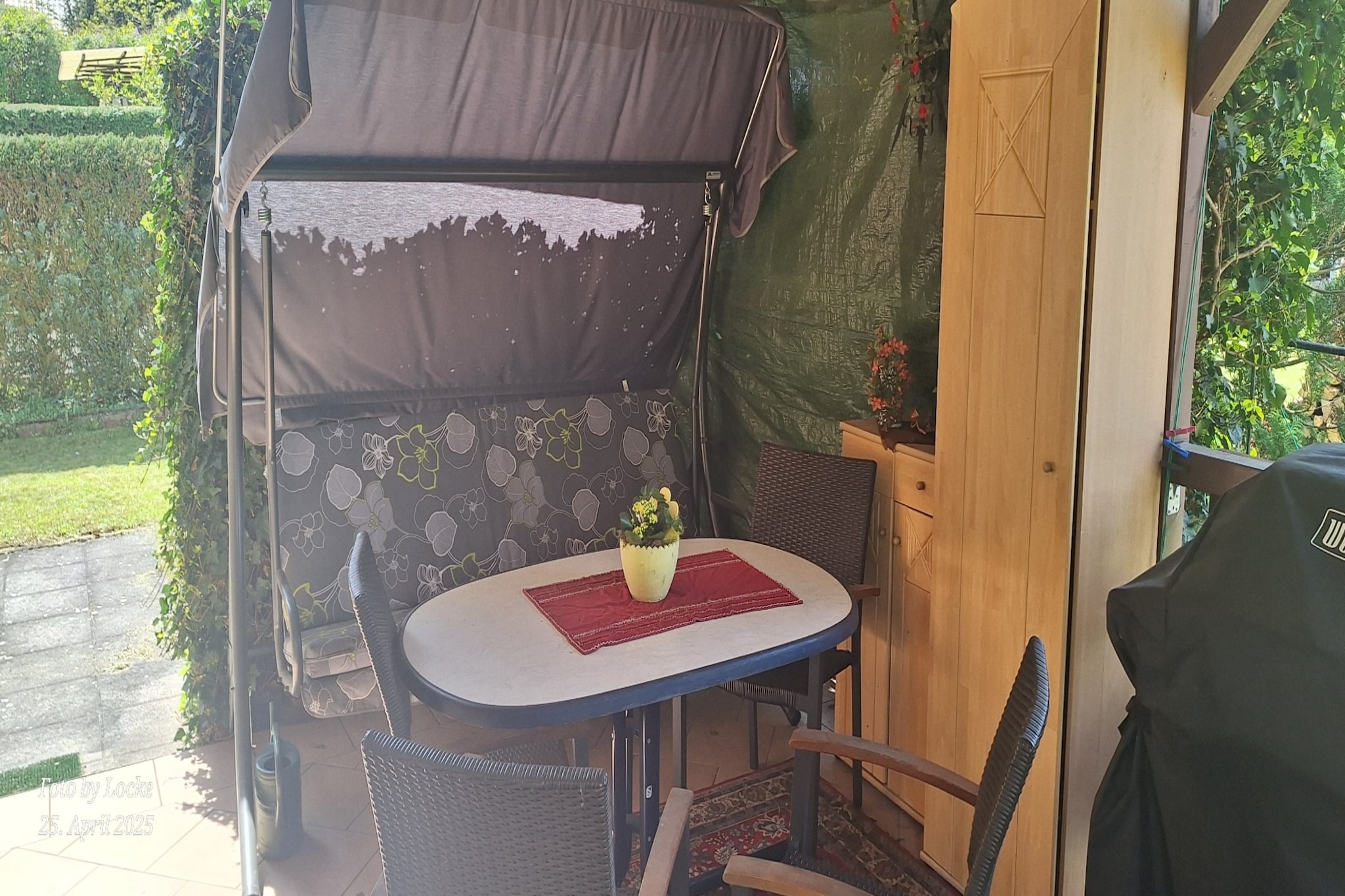 Ferienhäuschen in Schwerin-Terrasbalkon