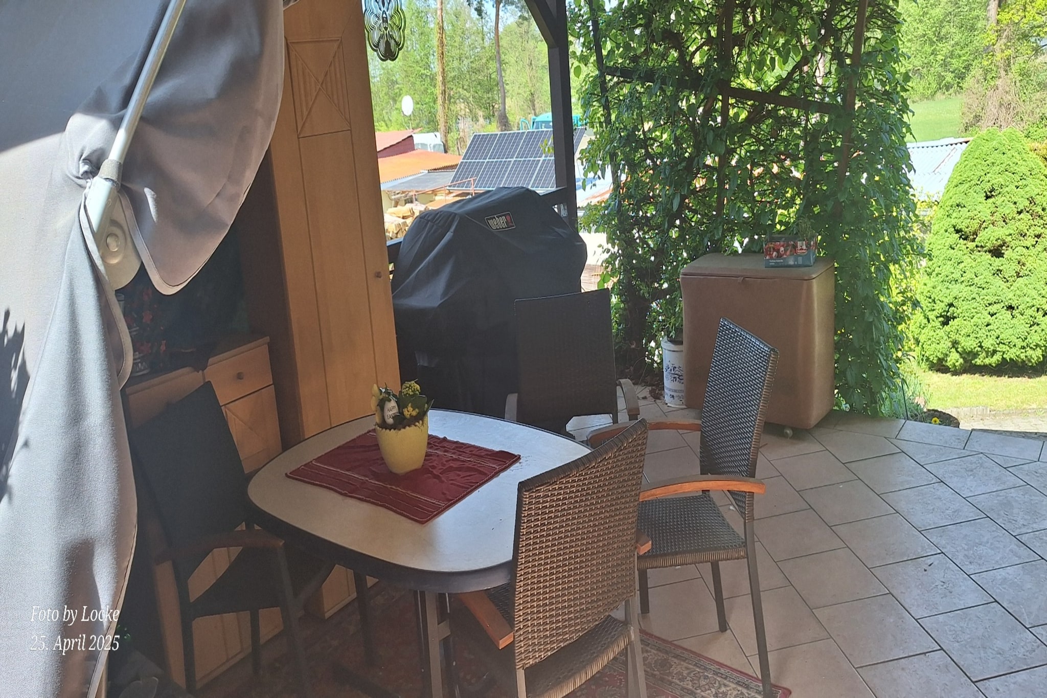 Ferienhäuschen in Schwerin-Terrasbalkon