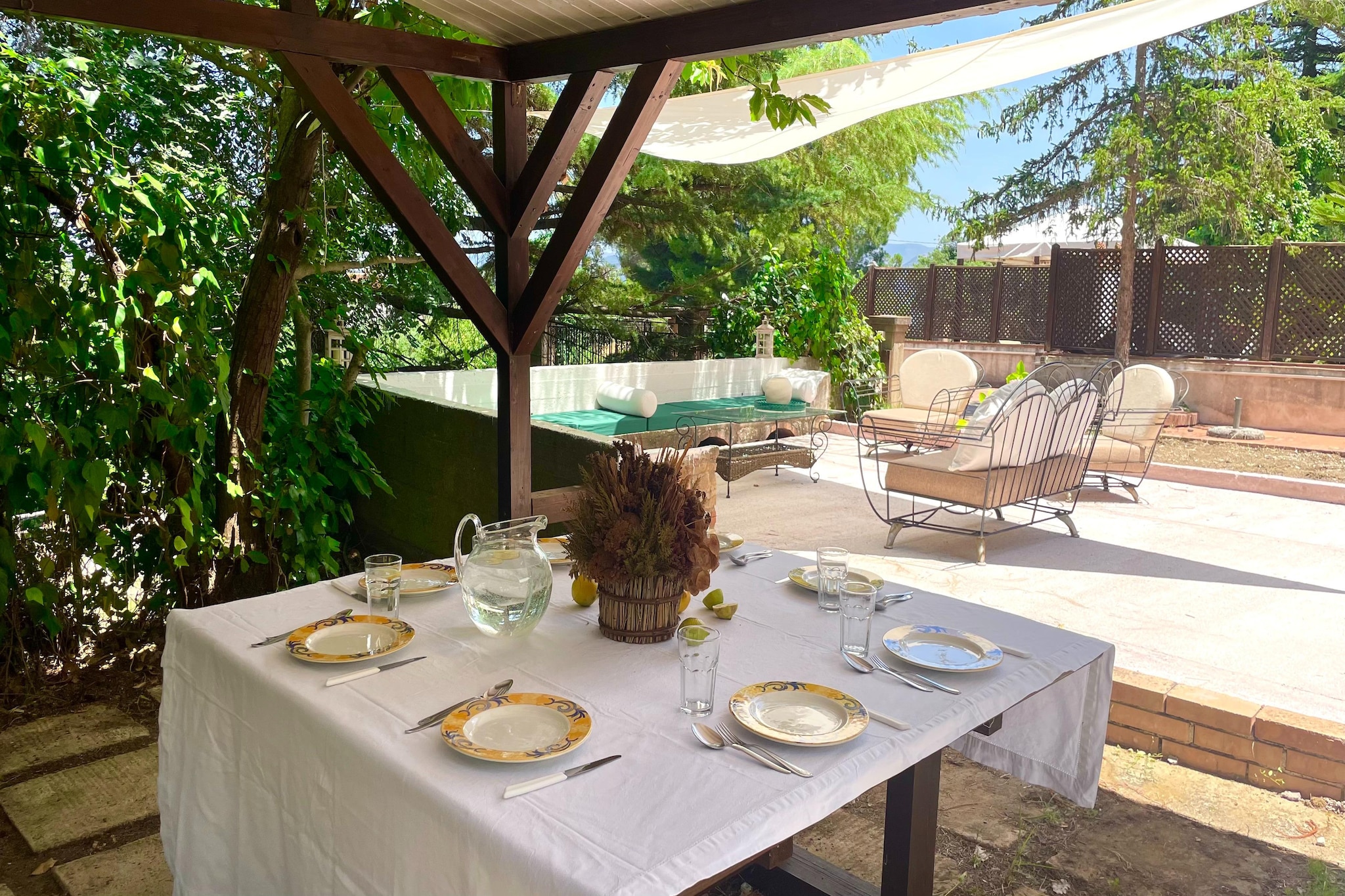 Villa Castelbuono-Tuinen zomer