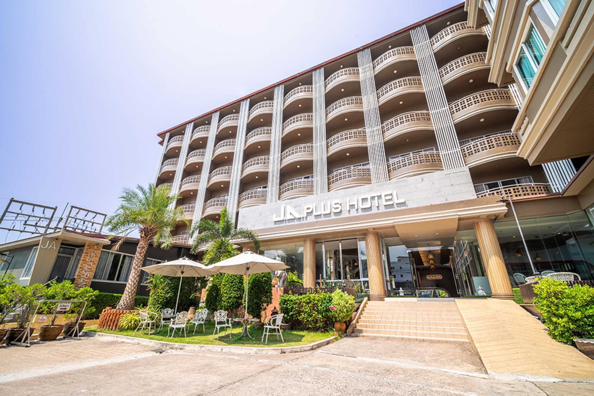 🏨 Cozy Twin Retreat | Relax by the Sea
Perfect for friends or travel companions, the Cozy Deluxe Twin at Sunday JA Plus Hotel offers a welcoming space designed for relaxation and convenience. Enjoy a peaceful stay in the heart of Pattaya with everything you need close at hand.

🛏️ Comfortable & Practical
This twin room features two cozy beds, air conditioning, a private bathroom with shower, city views, a flat-screen TV, minibar, work desk, and wardrobe—ideal for winding down after a day of exploring.

🏊 Enjoy Hotel Facilities
Make the most of your stay with access to a year-round outdoor pool, shared lounge, and outdoor seating area. Additional perks include room service, a 24-hour front desk, and tour assistance.

📍 Great Location for Exploring
Located 42 km from U-Tapao Rayong-Pattaya International Airport and just a 19-minute walk to Pattaya Beach, you’ll also be close to top attractions like Alcazar Cabaret (1 km) and Art in Paradise (2 km).

💬 Why Guests Love It
Guests appreciate the room’s comfort, cleanliness, and convenient layout—perfect for a relaxed stay in a prime Pattaya location.
Guest access
⭐ Most Popular Facilities

🏊 Outdoor swimming pool (open all year)
🏋️ Fitness centre
🚗 Free public parking nearby (no reservation needed)
🌐 Free WiFi throughout the property
🍽️ Room service
🚭 Non-smoking rooms
🕒 24-hour front desk
🧹 Daily housekeeping
🍳 Breakfast service
👶 Free cot available on request

🛏️ In-Room Comfort

❄️ Air conditioning
🛁 Private bathroom with shower, toilet, and towels
📺 Flat-screen TV
🧃 Minibar
🧍 Desk and wardrobe
🧴 Linen and toiletries provided
🌆 City view

🌿 Outdoor & Shared Spaces

🪑 Outdoor furniture
🛋️ Shared lounge/TV area

🧳 Services & Support

🗺️ Tour desk assistance
🏢 Meeting/banquet facilities
📦 Luggage storage
📞 24-hour reception

🔒 Safety & Security

🔥 Fire extinguishers
🎥 CCTV in common areas and exterior
🚨 Security alarm system
🗝️ Key access to rooms

♿ Accessibility

🛗 Elevator access to upper floors
🪜 Stairs are also available

🌐 Languages Spoken

English
Thai
Chinese
Other things to note
🕒 Check-in: From 14:00 to 00:00
🚪 Check-out: Until 12:00
❌ Cancellation / Prepayment: Policies vary by accommodation type. Please check the specific terms for your selected option.
👶 Children of any age are welcome.
👶 Children 7 years and above are charged as adults.
🎂 Age Restriction: Minimum check-in age is 18 years
🐾 Pets: Not allowed
💳 Accepted Payment Methods: American Express/Visa/Mastercard/Maestro